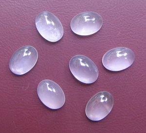 Image of Rose Quartz oval cab gem stone
