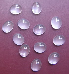 Image of Rose Quartz oval cab gem stone
