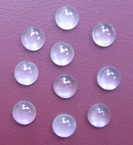 Image of Rose Quartz round cab gem stone