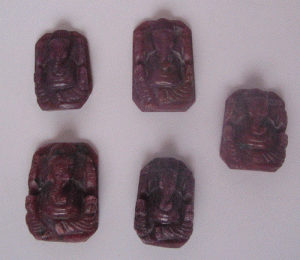 Image of Ruby Lord Ganesh Figure