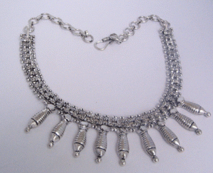 Image of Silver plated oxidised Necklace