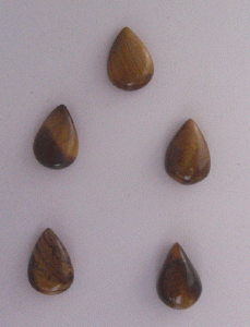 Image of Tiger Eye pear cab gem stone
