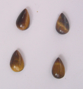 Image of Tiger Eye pear cab gem stone