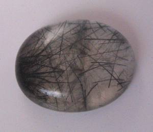 Image of Turmalinated Quartz Oval Cab