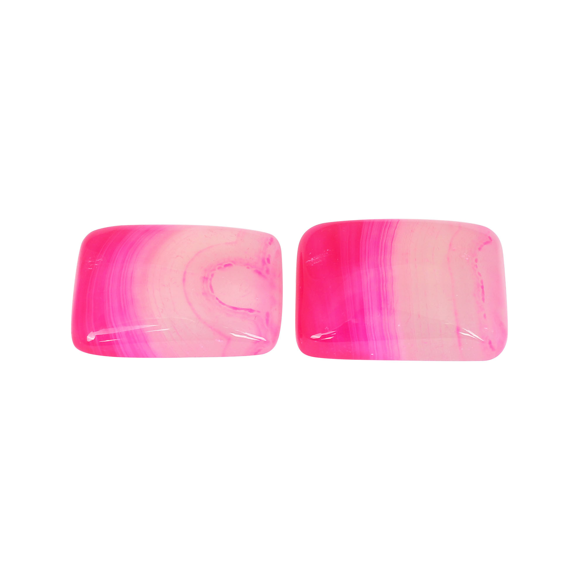 Loose Gemstone Pink Agate 4665 cts Pair Gemstone Lot For Jewelry Making Stone For Earrings