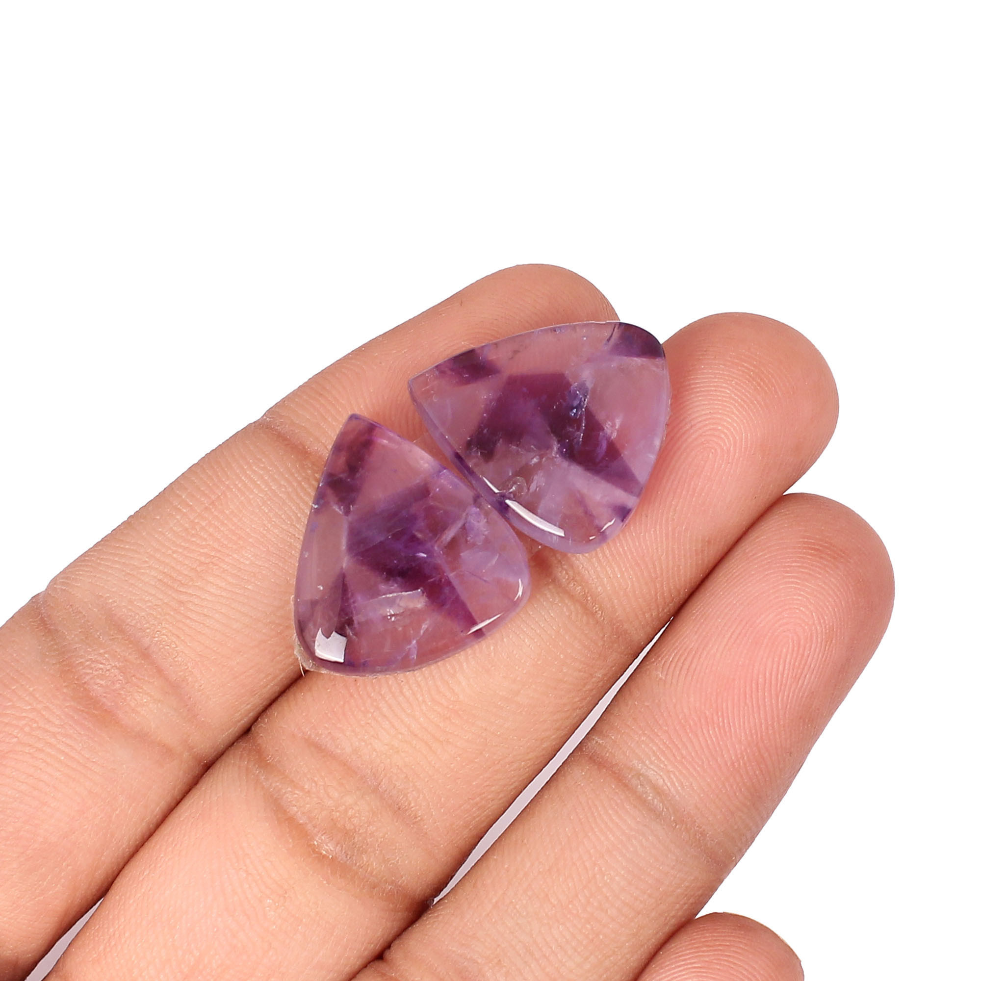 Star Amethyst Loose Gemstone 2430cts Pair Gemstone Lot For Jewelry Making Stone For Earrings