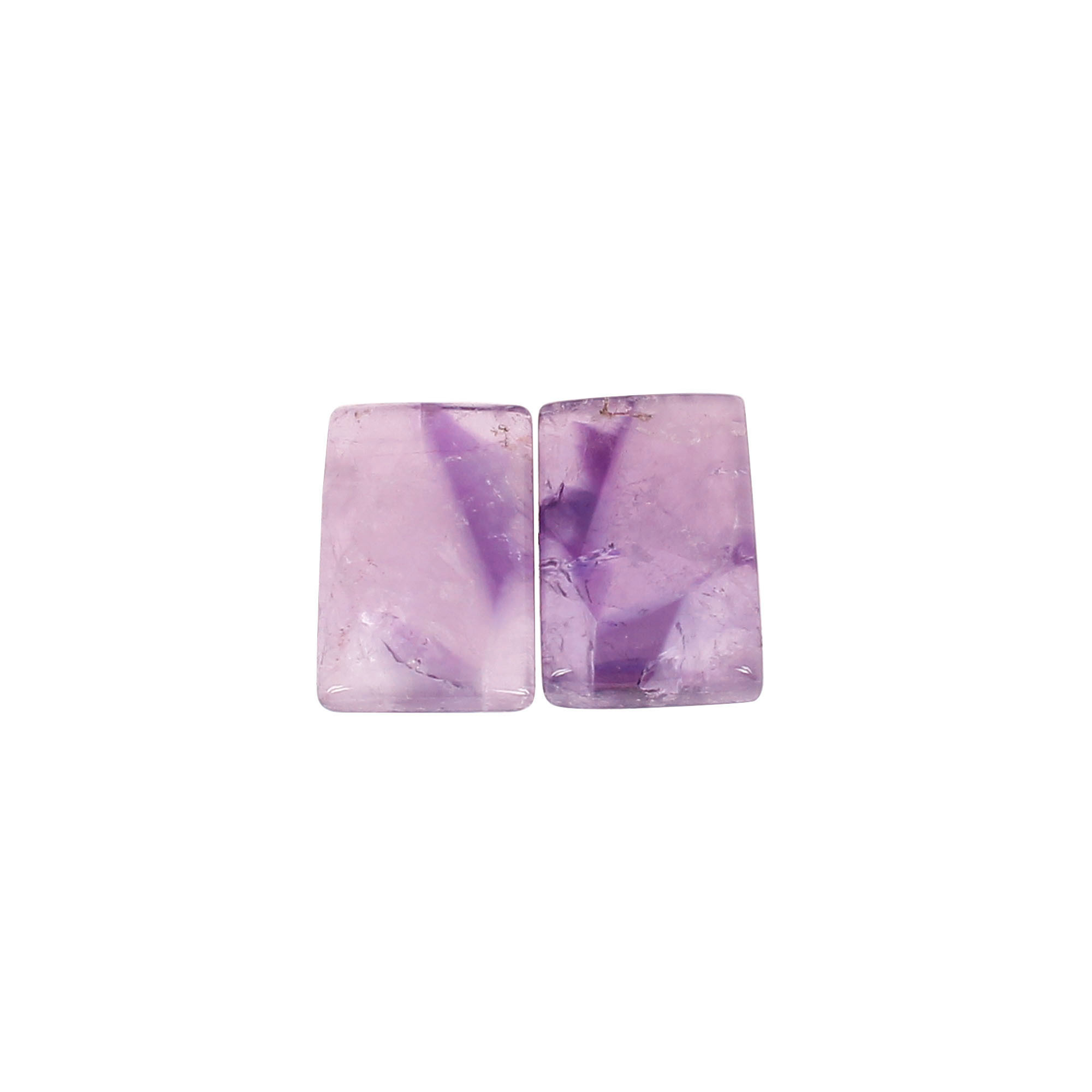Star Amethyst Loose Rectangle Gemstone 1830cts Pair Gemstone Lot For Jewelry Making Stone For Earrings