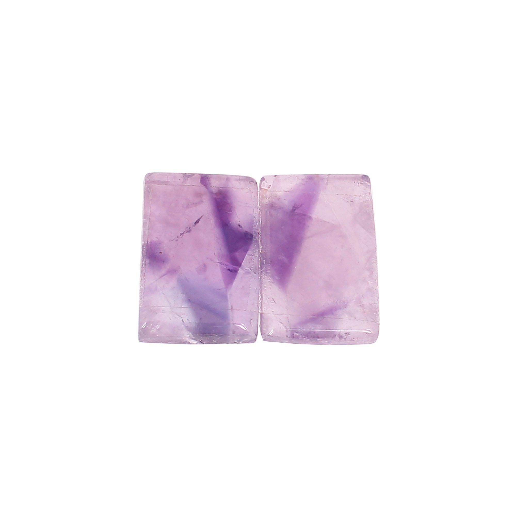 Star Amethyst Loose Rectangle Gemstone 1830cts Pair Gemstone Lot For Jewelry Making Stone For Earrings