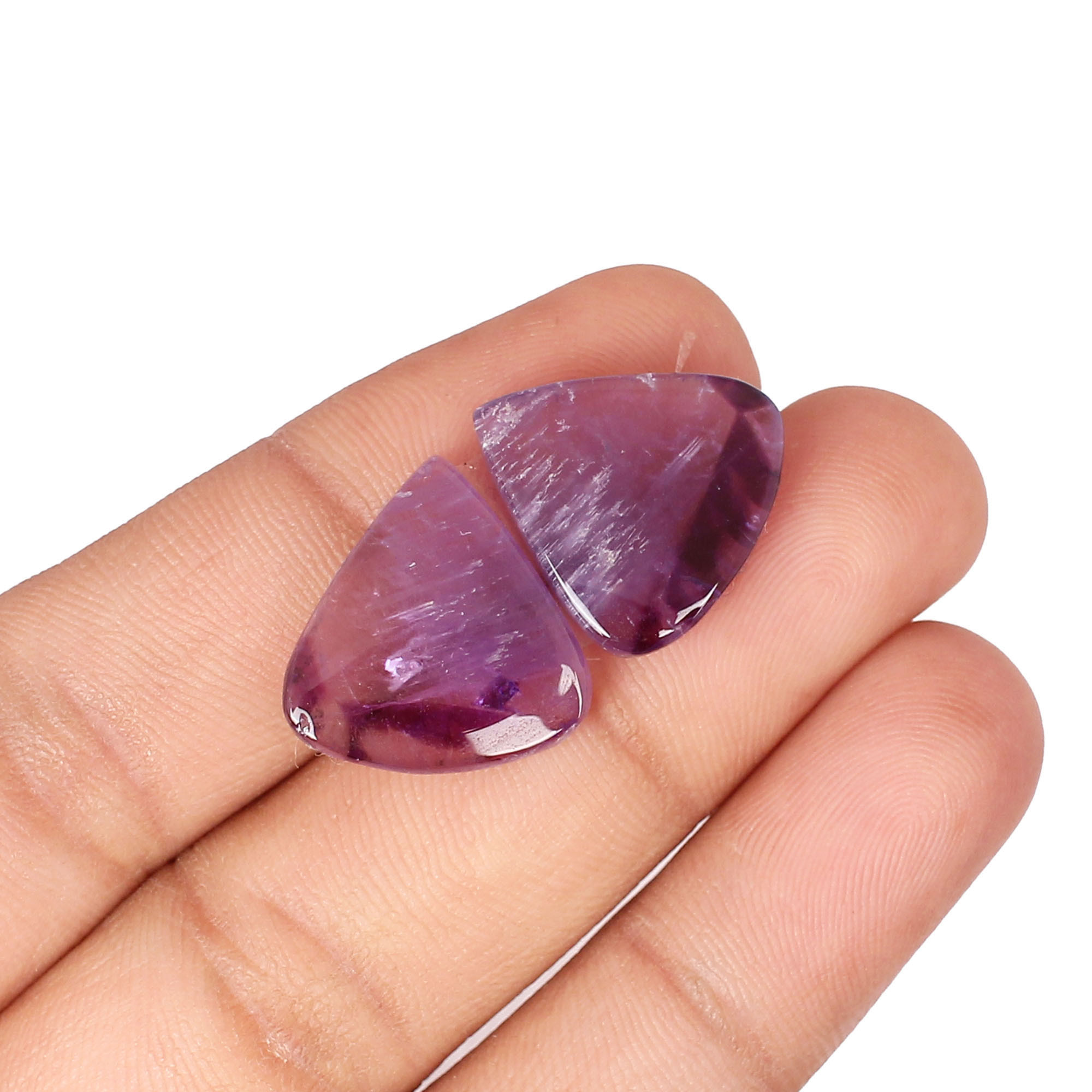 Loose Gemstone Star Amethyst 2080cts Pair Gemstone Lot For Jewelry Making Stone For Earrings