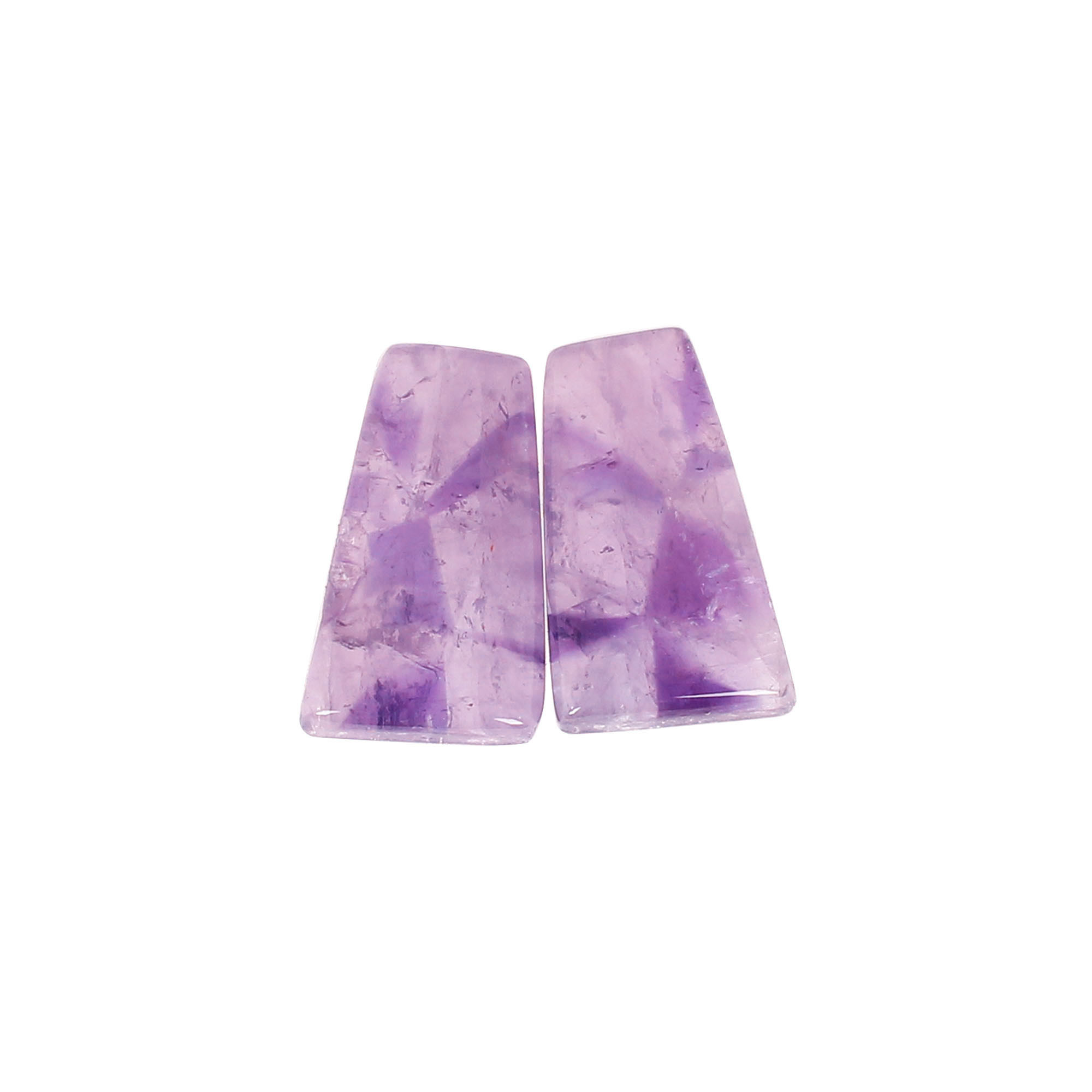 Star Amethyst Loose Gemstone Coffin Shape 1420 cts Pair Gemstone Lot For Jewelry Making Stone For Earrings