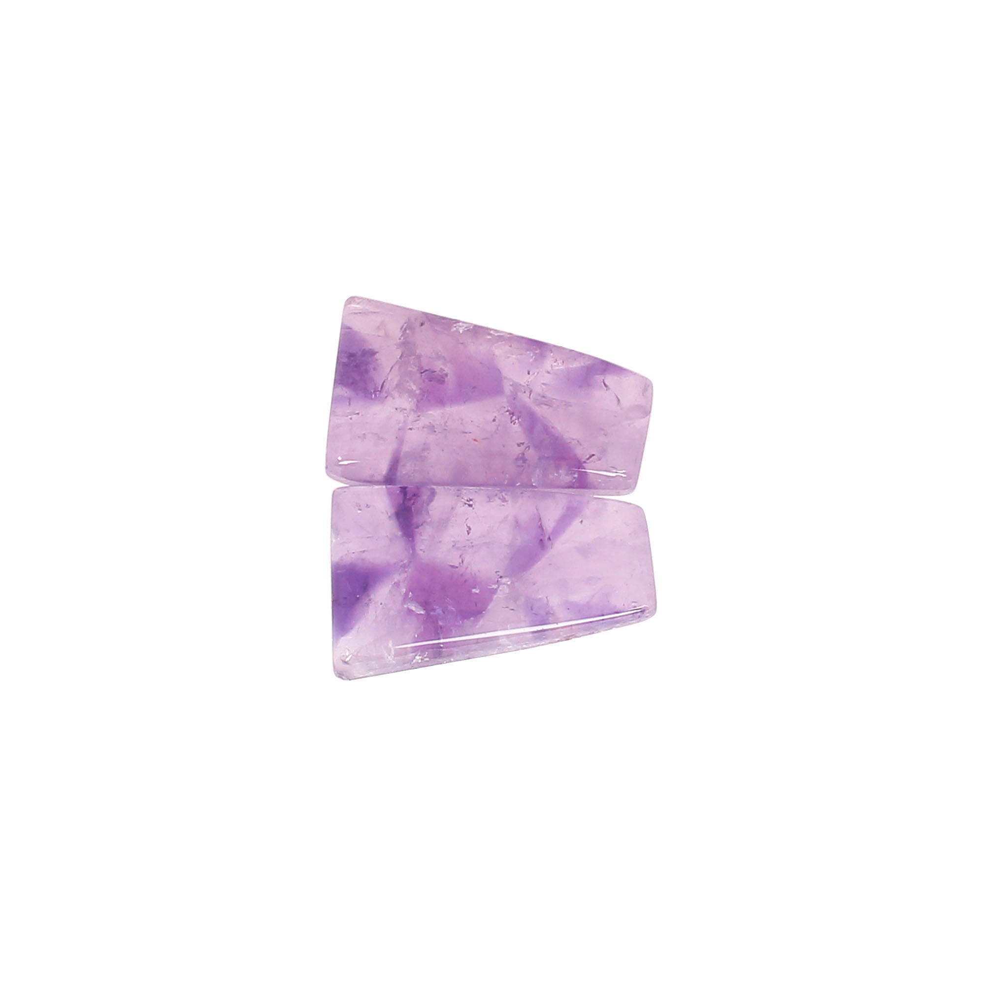 Star Amethyst Loose Gemstone Coffin Shape 1420 cts Pair Gemstone Lot For Jewelry Making Stone For Earrings