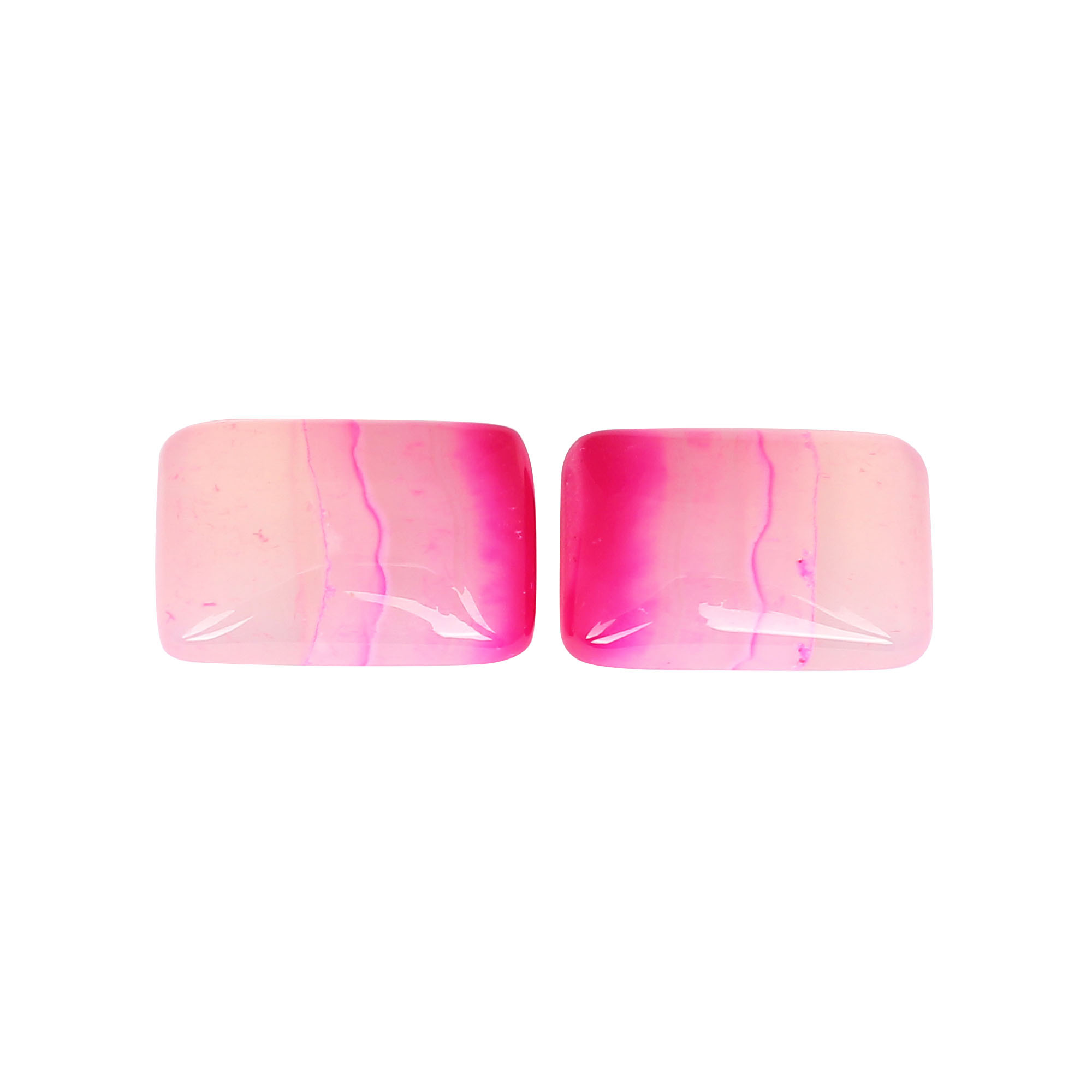 Pink Agate 4615cts Pair Gemstone Lot For Jewelry Making Stone Loose Gemstone Stone For Earring