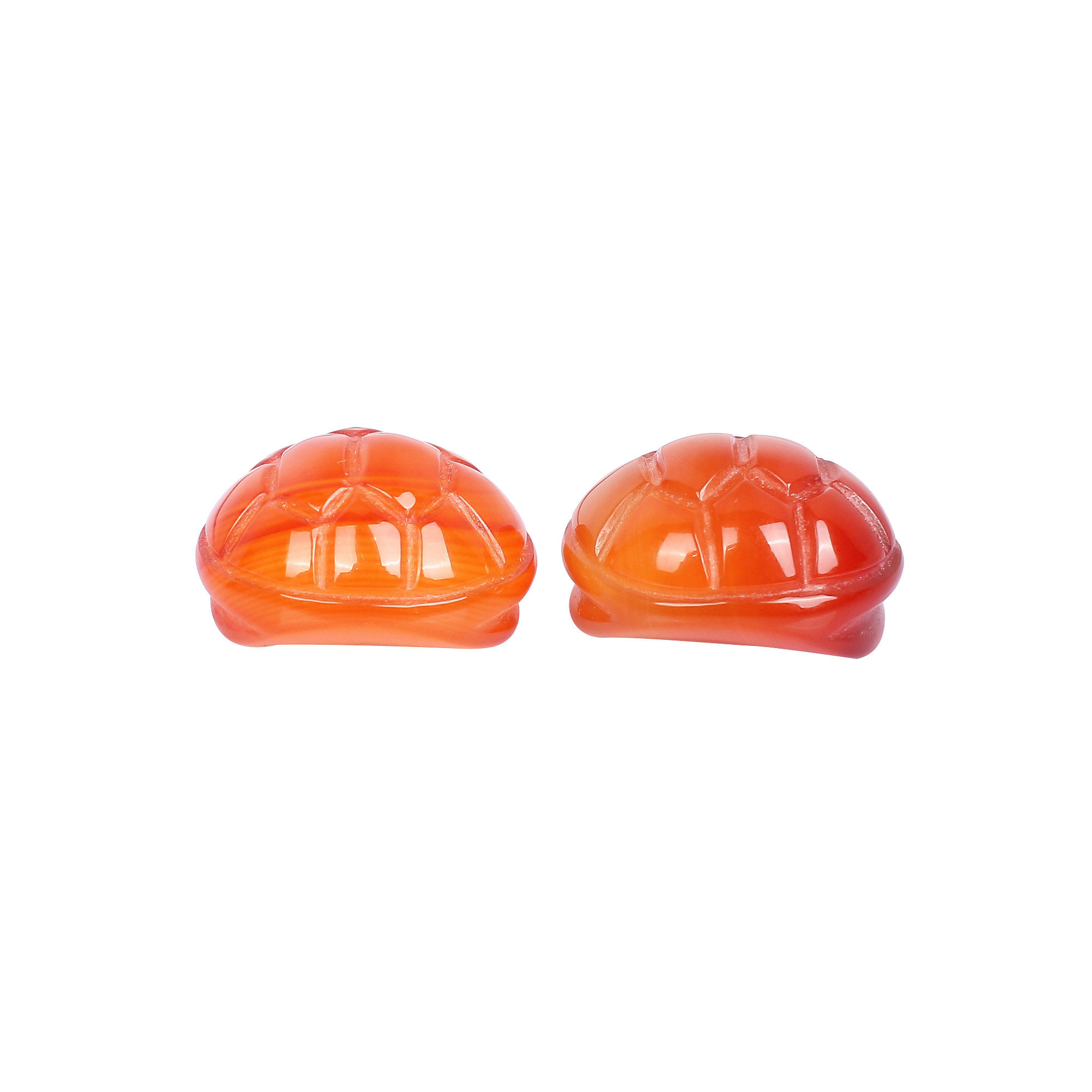 Orange Carnelian 2 pcs 97cts Gemstone Lot Carving Loose Gemstone Gemstone For Jewelry Making Stone