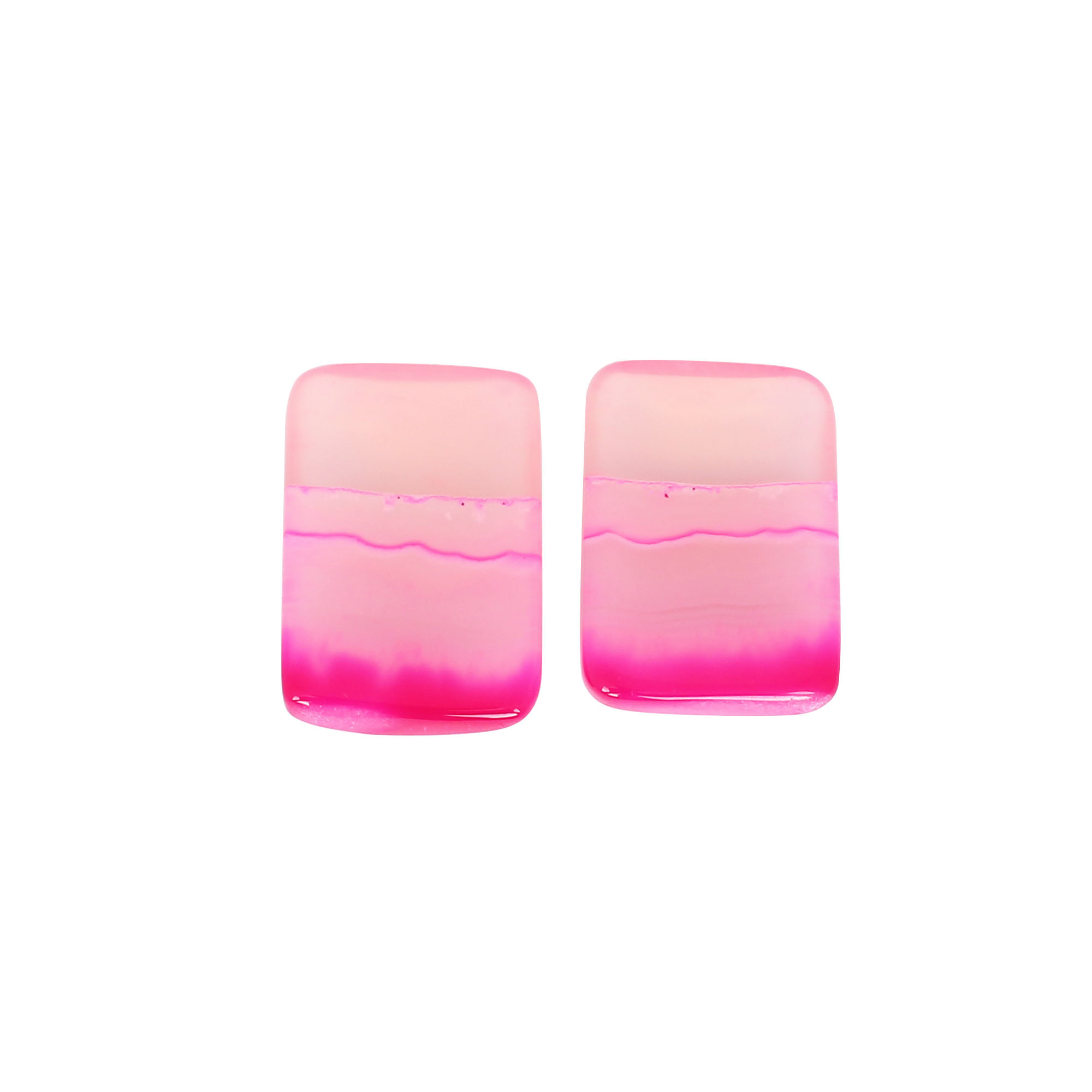 Pink Agate 4615cts Pair Gemstone Lot For Jewelry Making Stone Loose Gemstone Stone For Earring