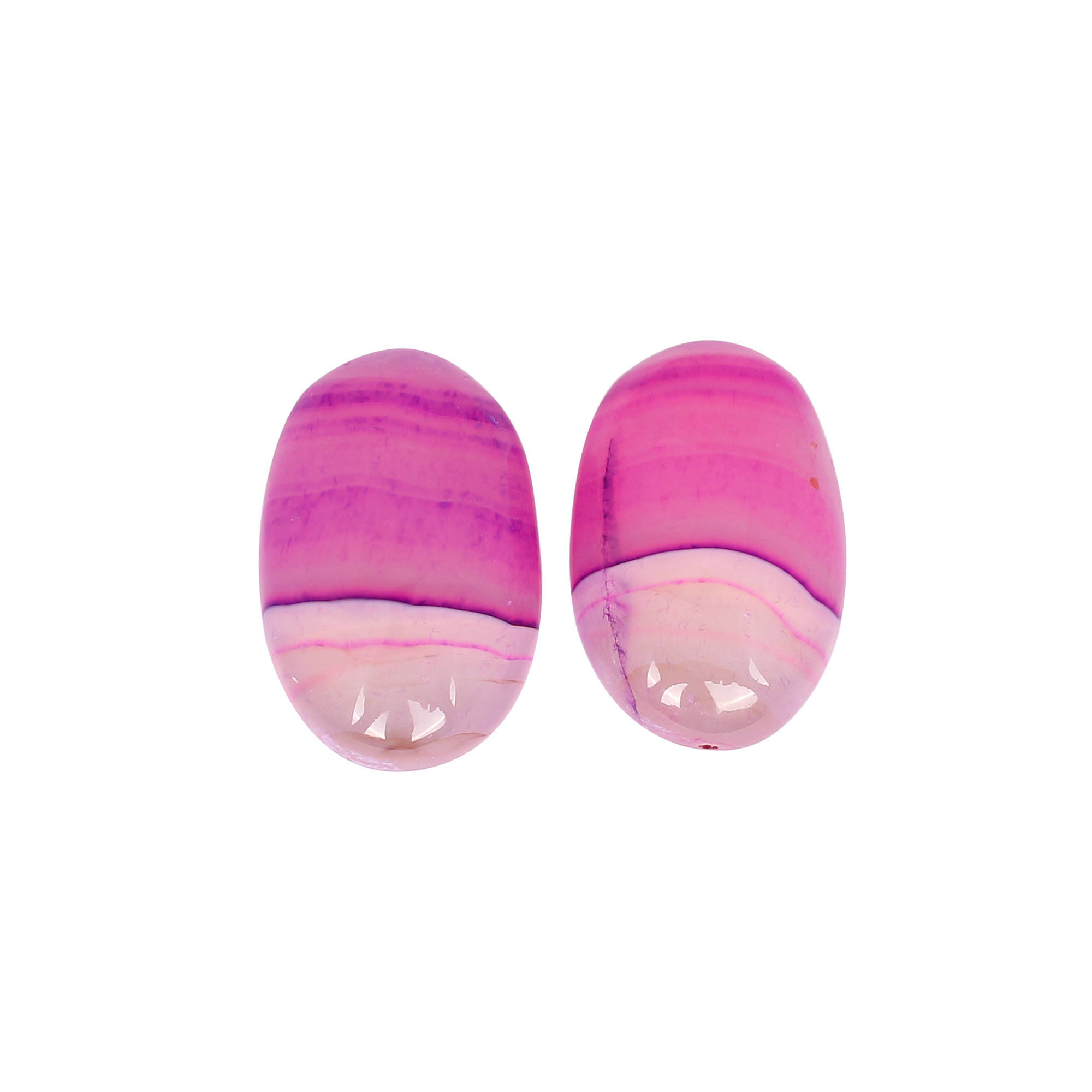 Pink Agate 3915cts Pair Gemstone Lot For Jewelry Making Stone Loose Oval Gemstone Stone For Ring Earring