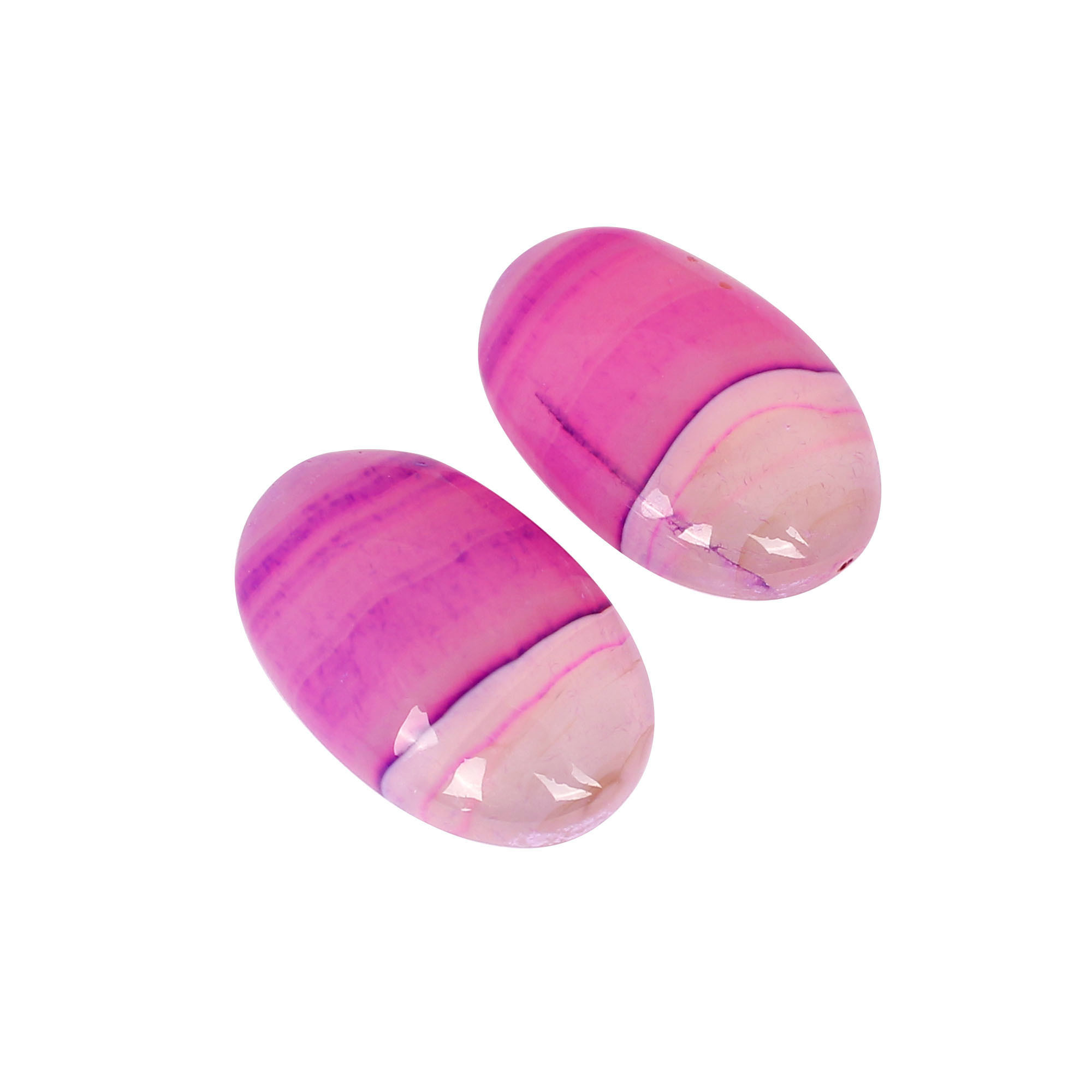 Pink Agate 3915cts Pair Gemstone Lot For Jewelry Making Stone Loose Oval Gemstone Stone For Ring Earring