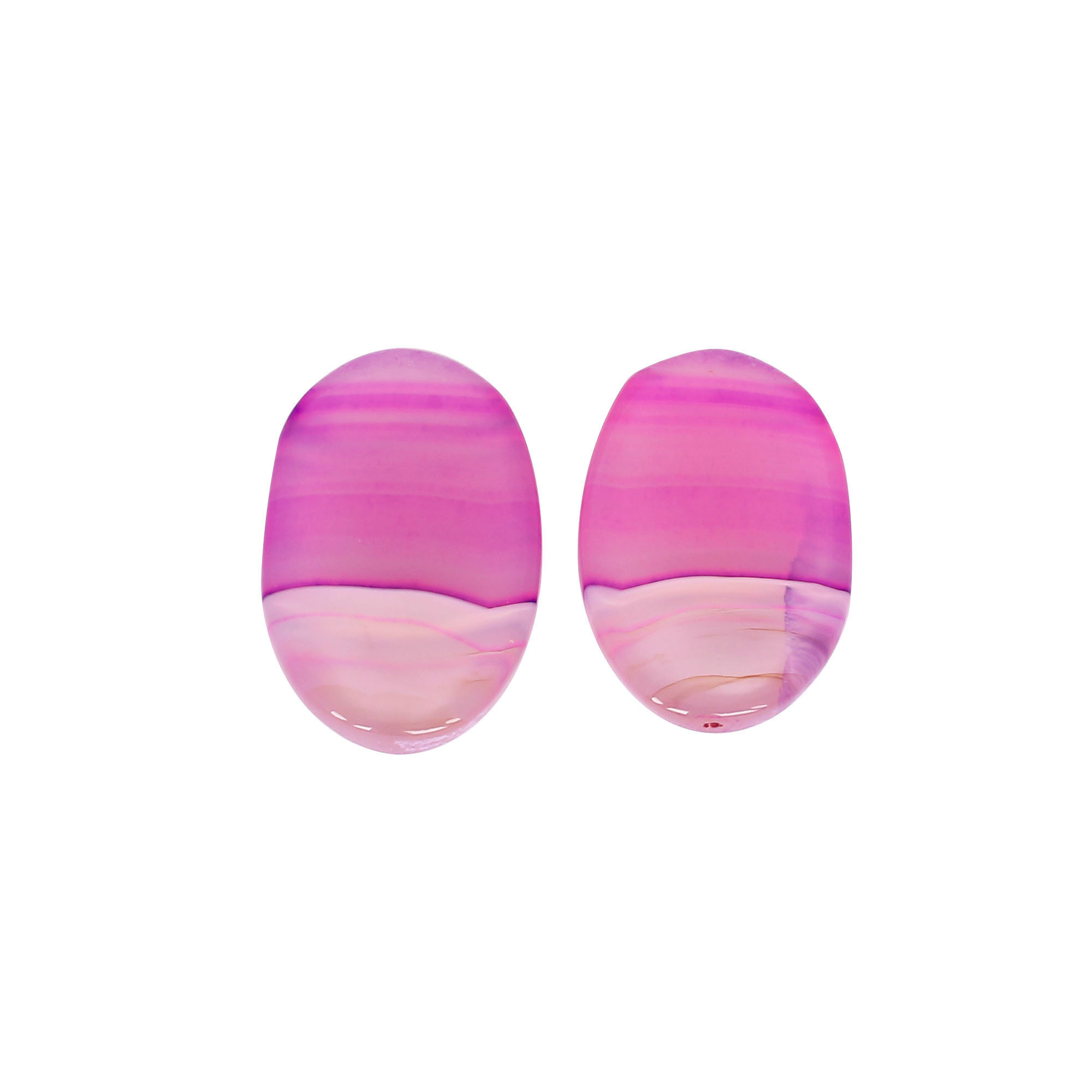 Pink Agate 3915cts Pair Gemstone Lot For Jewelry Making Stone Loose Oval Gemstone Stone For Ring Earring