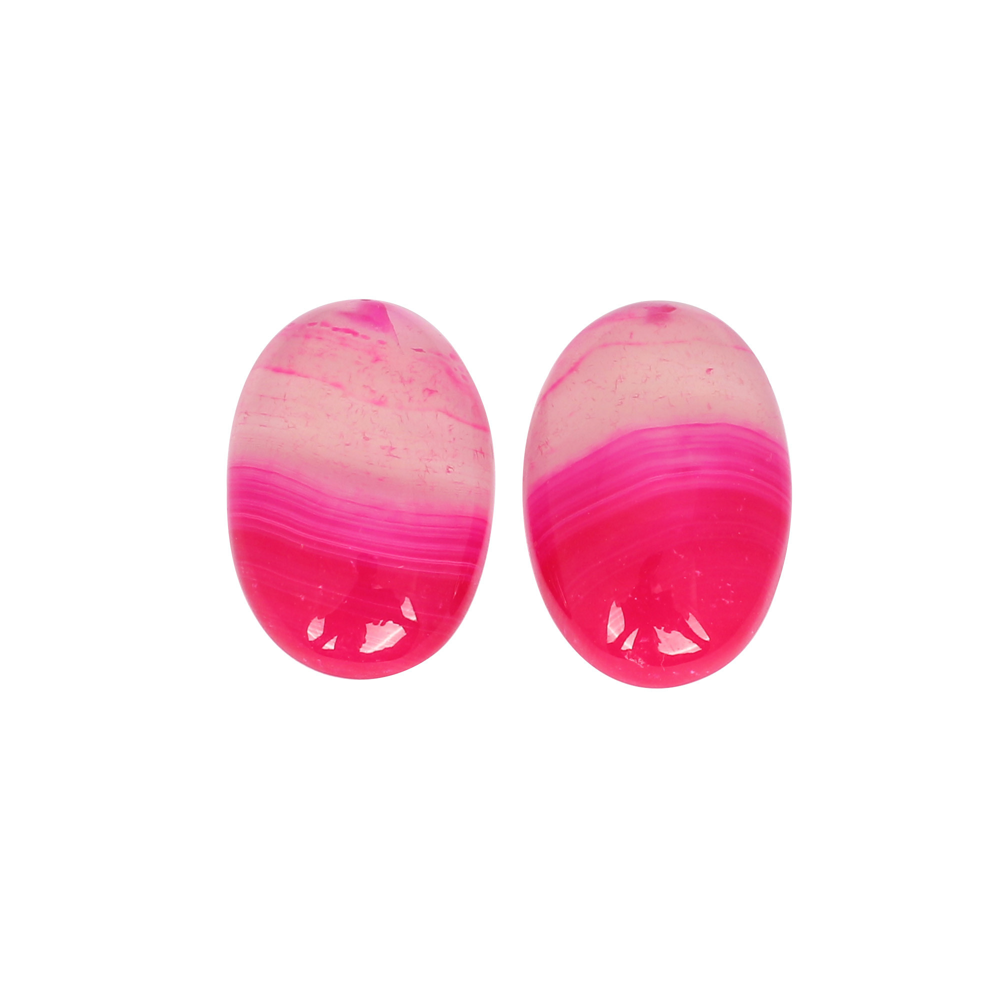 Pink Agate 50cts Pair Gemstone Lot For Jewelry Making Stone Loose Gemstone Handmade Stone For Ring
