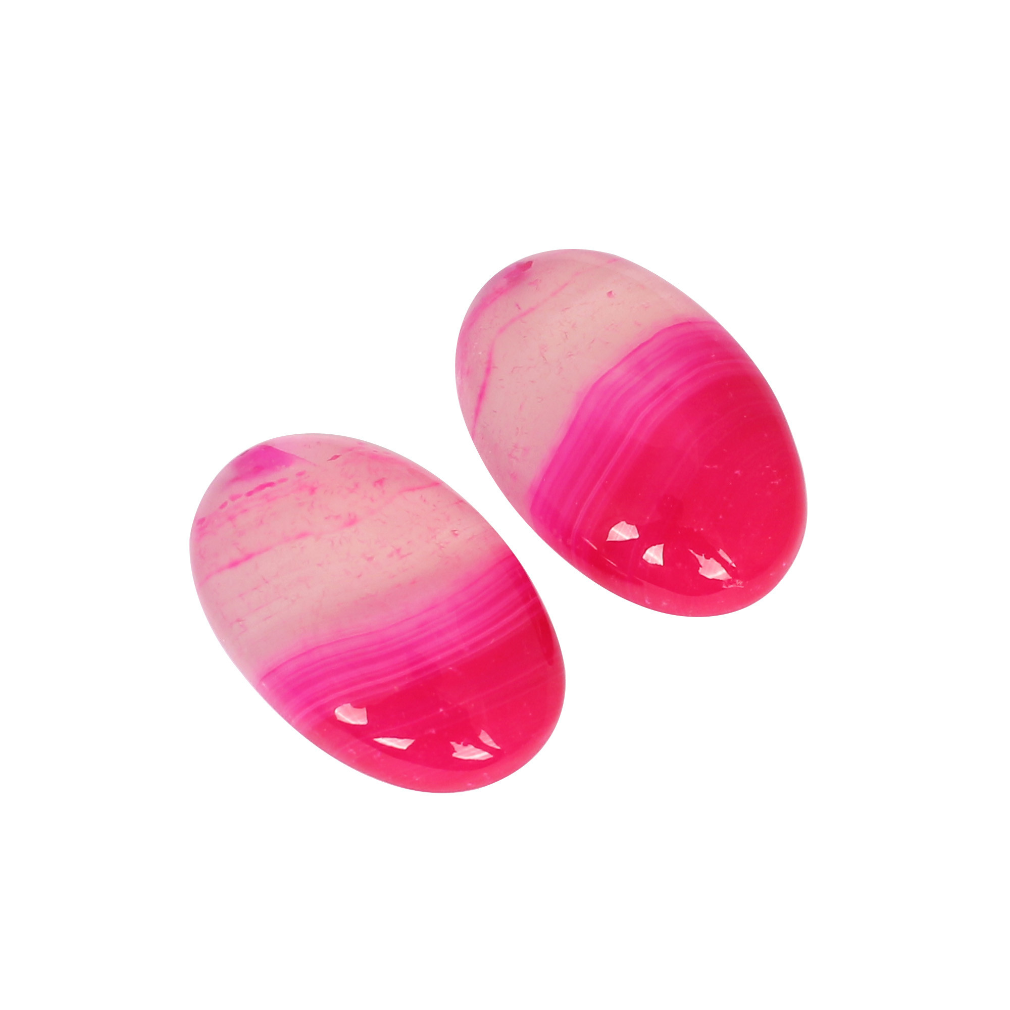 Pink Agate 50cts Pair Gemstone Lot For Jewelry Making Stone Loose Gemstone Handmade Stone For Ring
