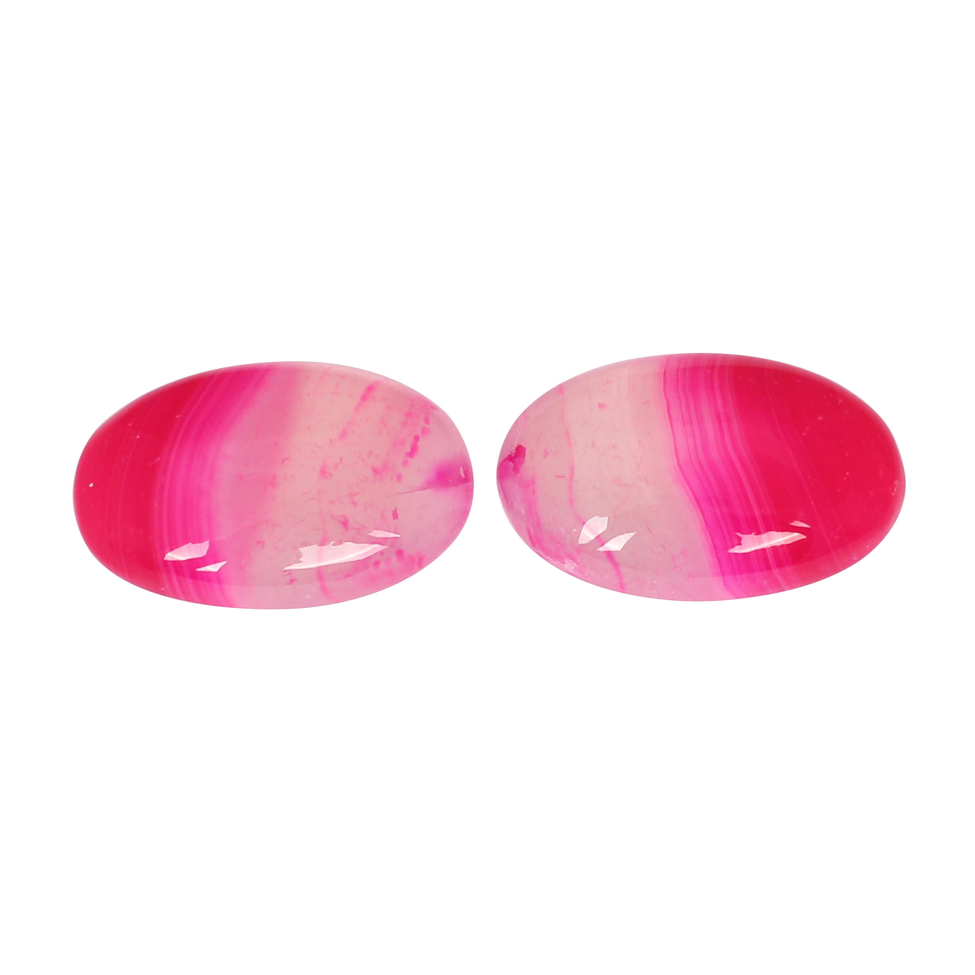 Pink Agate 50cts Pair Gemstone Lot For Jewelry Making Stone Loose Gemstone Handmade Stone For Ring