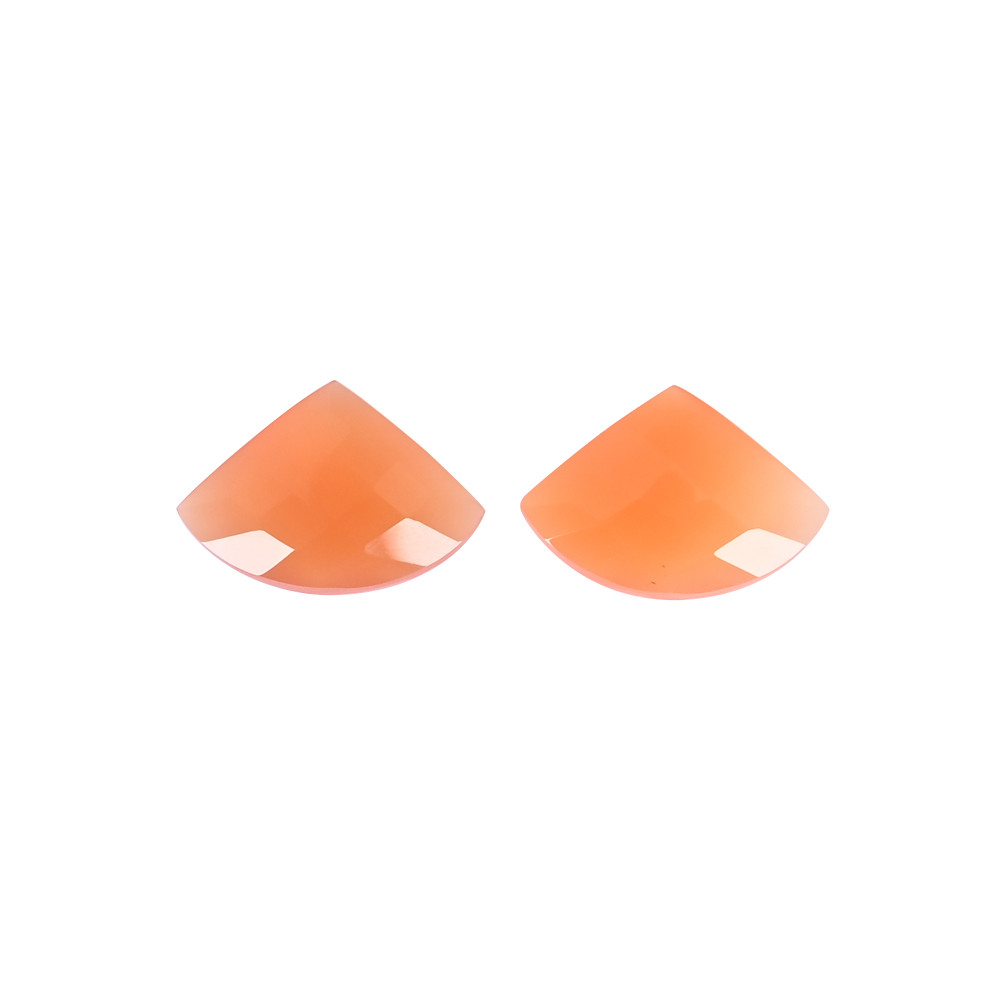 Image of Natural Carnelian 16.5 Carat (1 Pair Weight) 20x14mm Fancy Shape Loose Gemstone