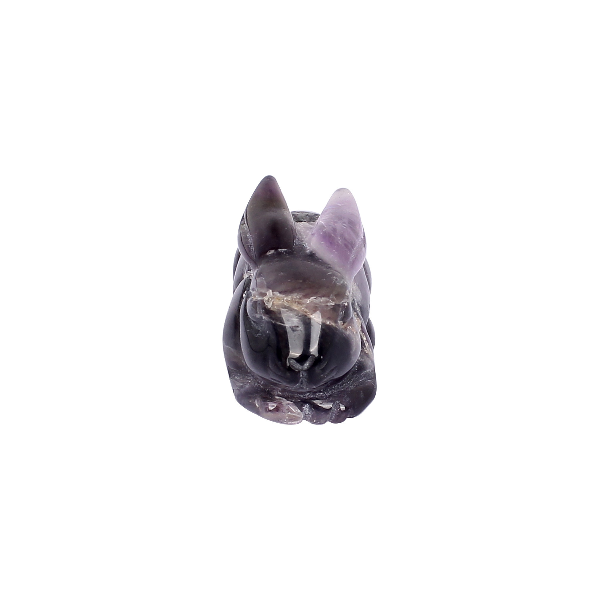 Natural African Amethyst  Loose Gemstone 825cts Rabbit Carving Gemstone For Jewelry Making Stone Unique Stone