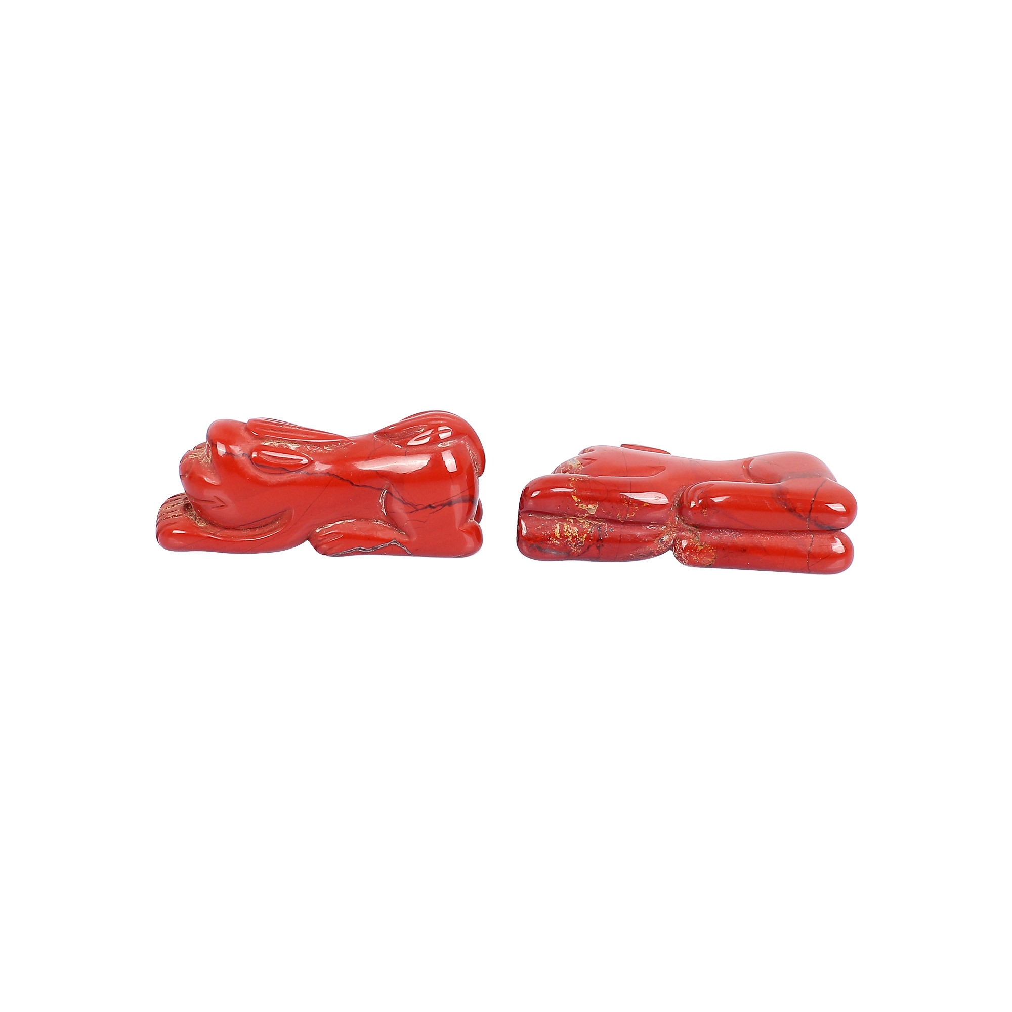 2 pcs 113cts Lot Red Jasper Lion Shape Gemstone Lot Carving Loose Gemstone Gemstone For Jewelry Making Stone Ring Earring