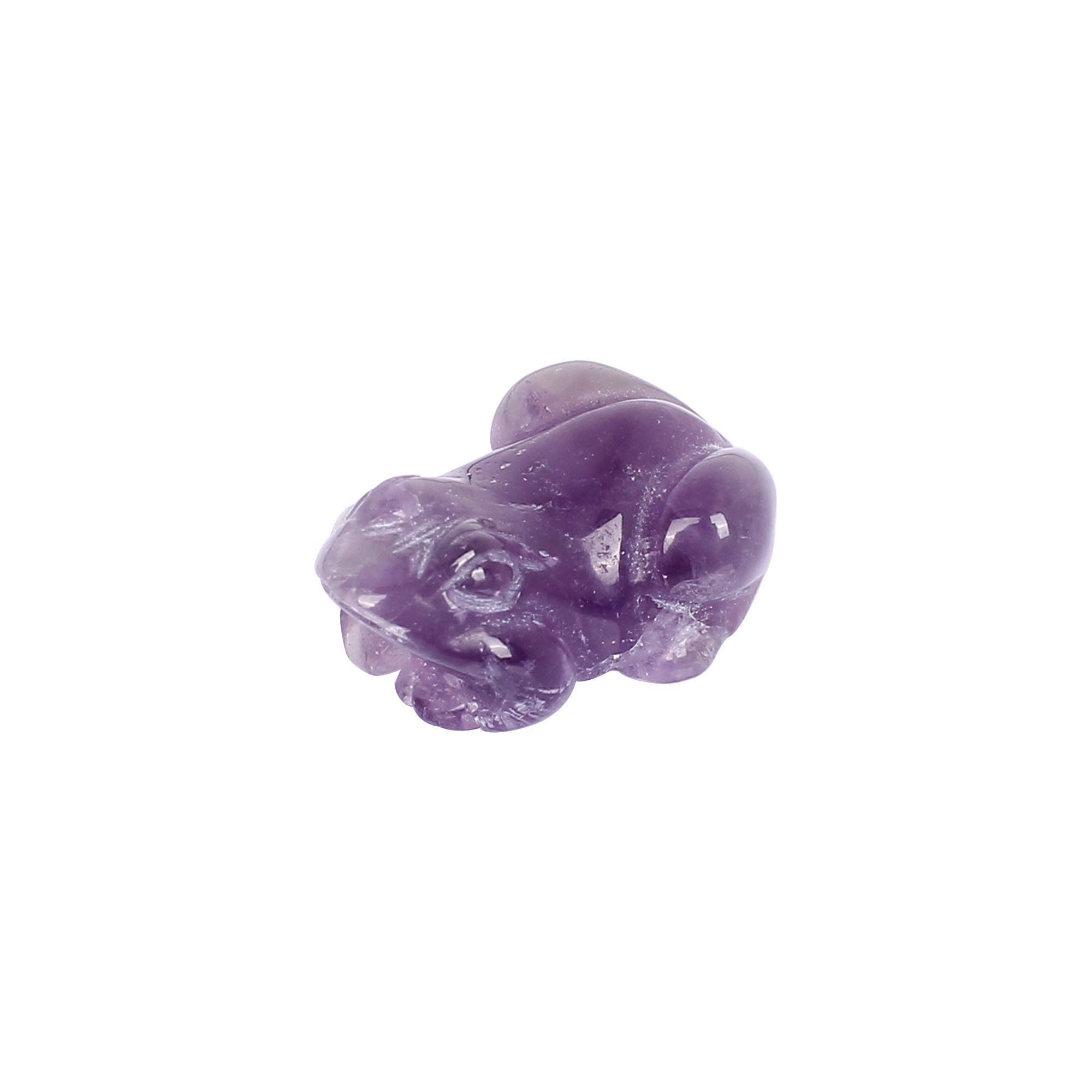 Natural African Amethyst 395cts Frog Designer Gemstone For Jewelry Making Stone Loose Gemstone Carving Stone Amethyst Stone