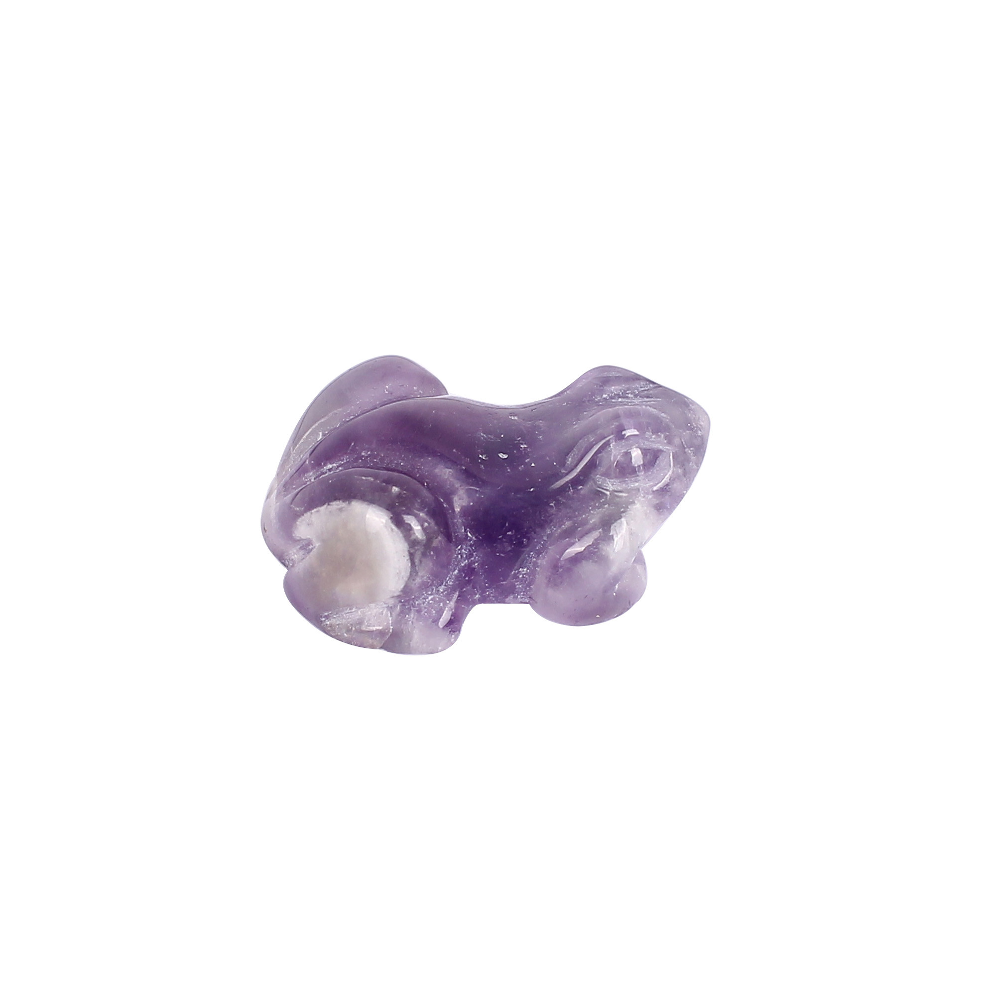 Natural African Amethyst 395cts Frog Designer Gemstone For Jewelry Making Stone Loose Gemstone Carving Stone Amethyst Stone