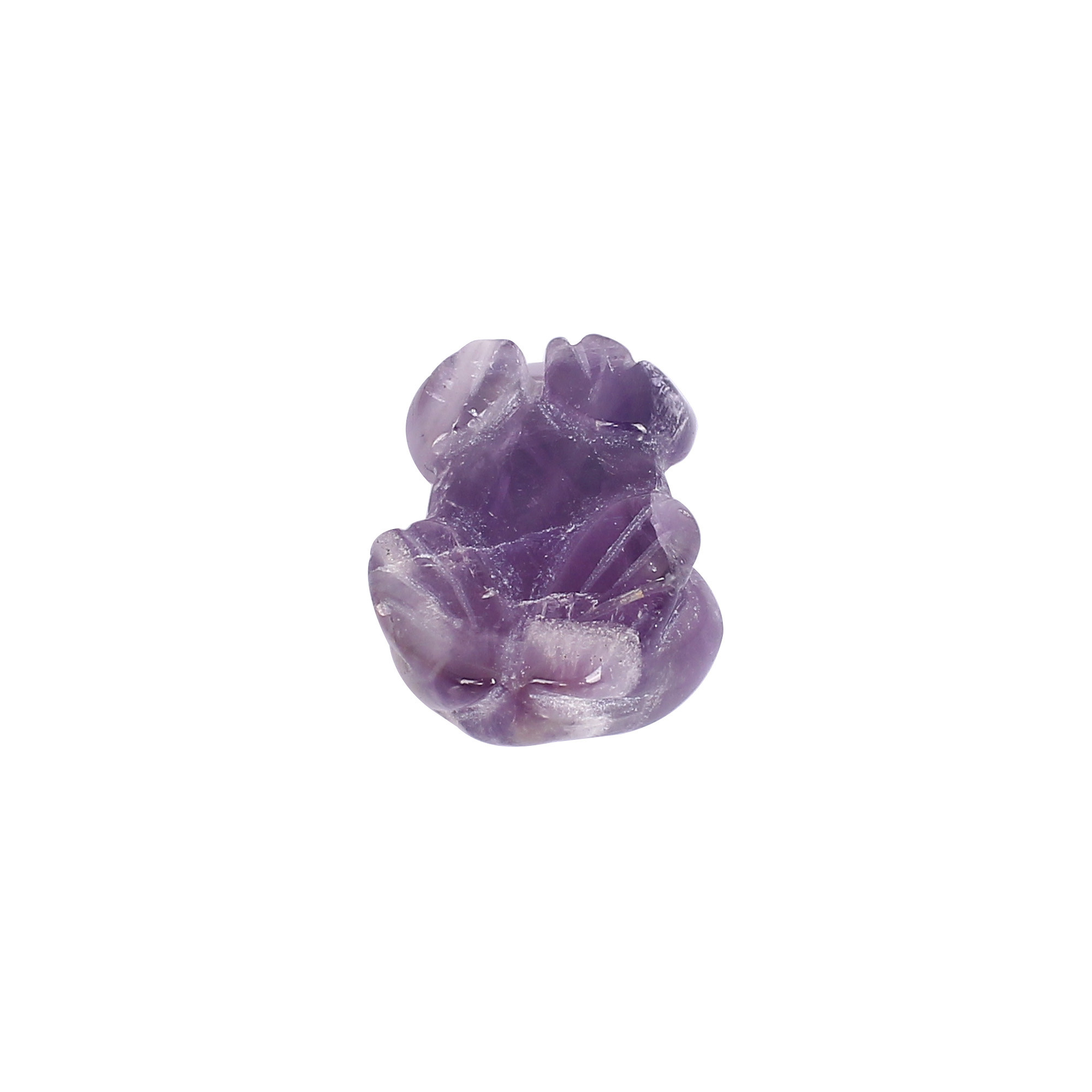 Natural African Amethyst 395cts Frog Designer Gemstone For Jewelry Making Stone Loose Gemstone Carving Stone Amethyst Stone