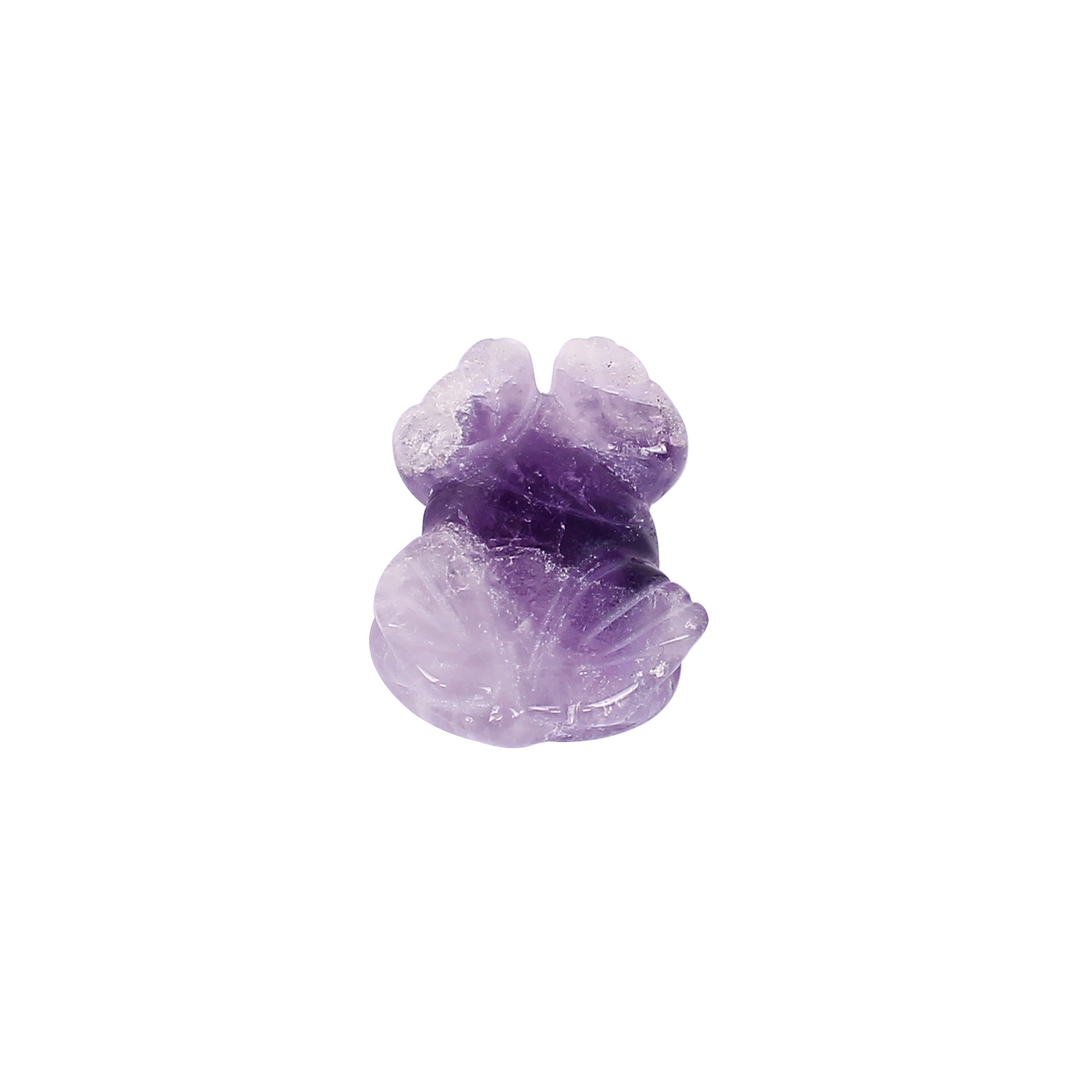 Natural African Amethyst 30cts Frog Carving Gemstone For Jewelry Making Stone Loose Gemstone Handcrafted Stone