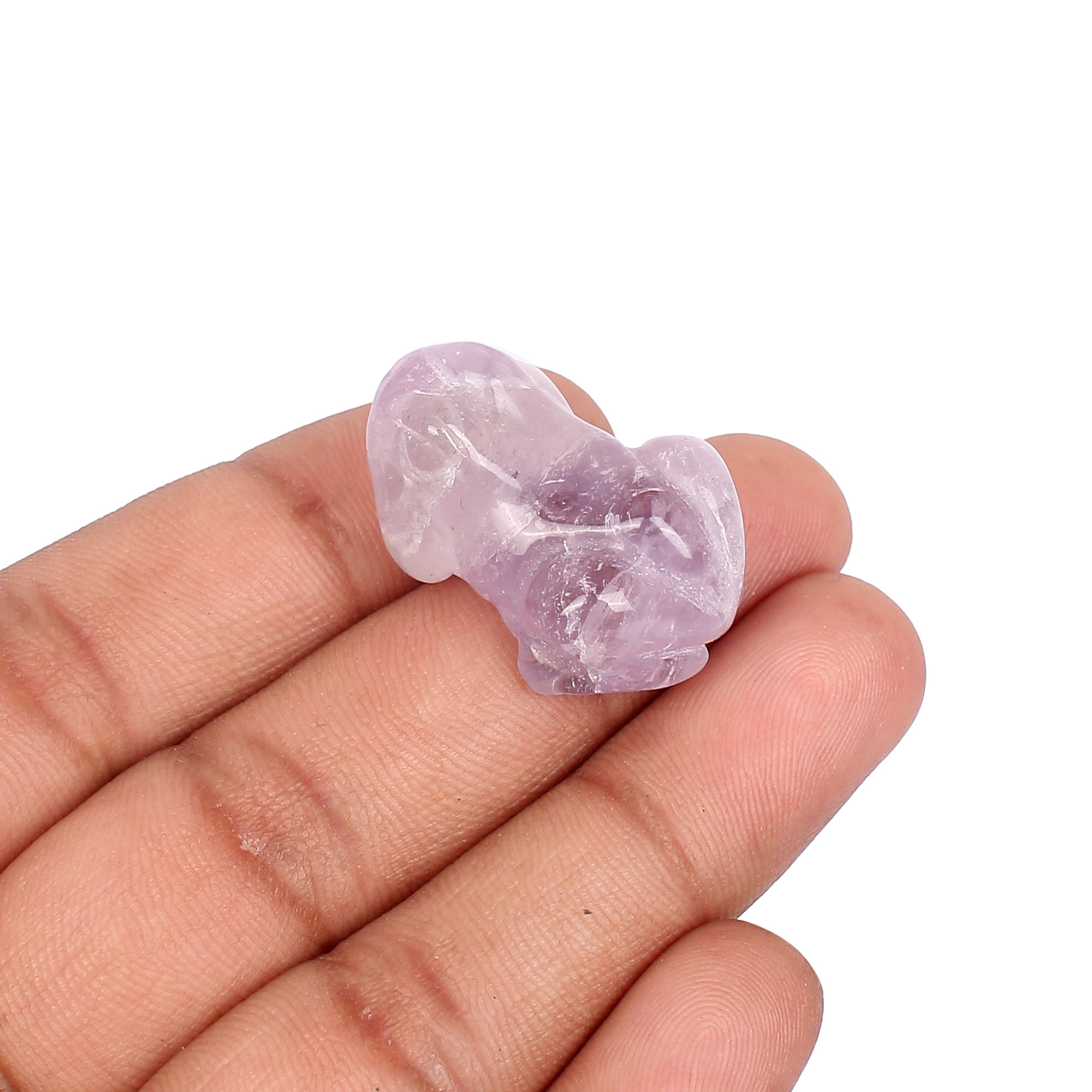 Natural African Amethyst For Jewelry Making Stone 53cts Frog Designer Gemstone Loose Gemstone Carving Stone Amethyst Stone