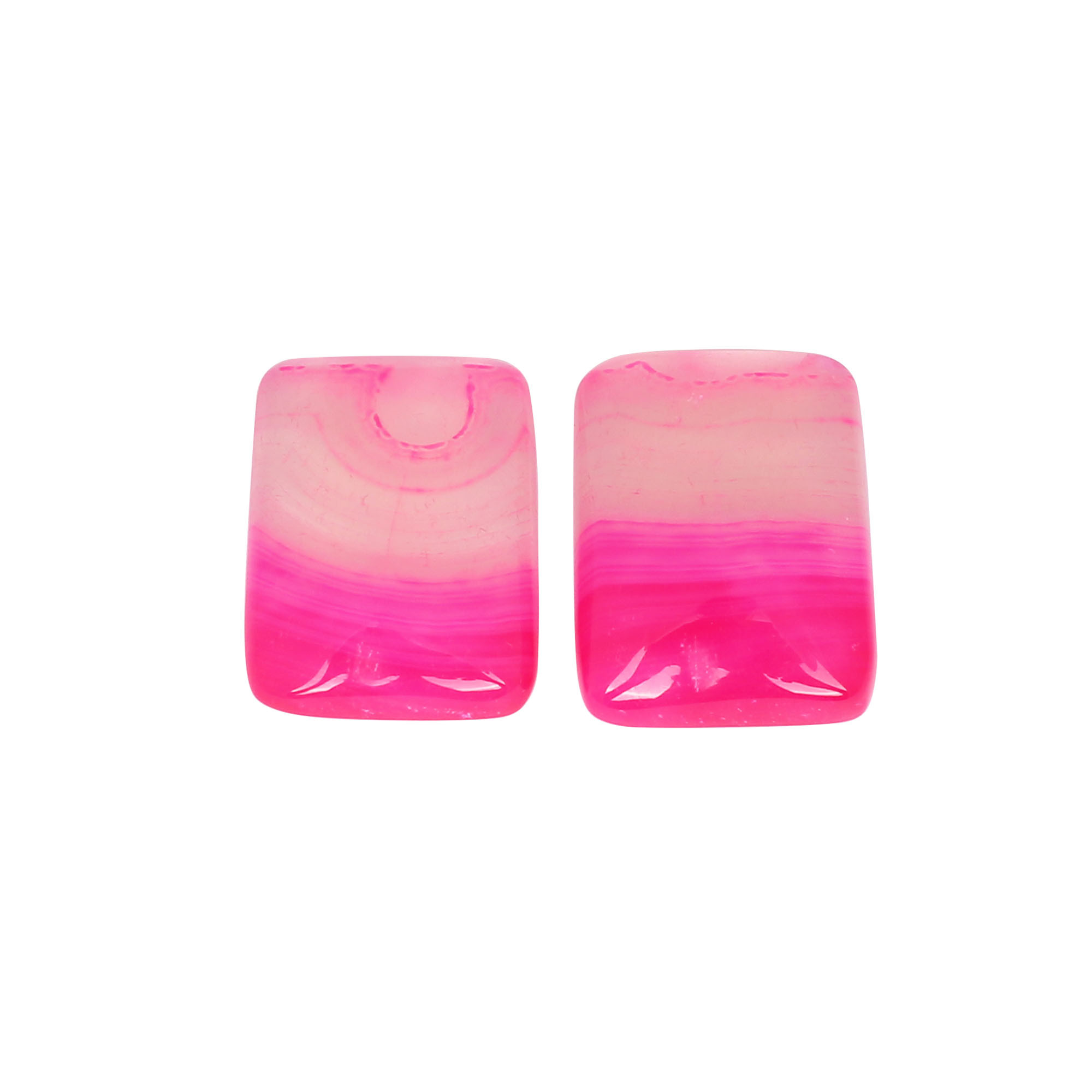 Loose Gemstone Pink Agate 4665 cts Pair Gemstone Lot For Jewelry Making Stone For Earrings