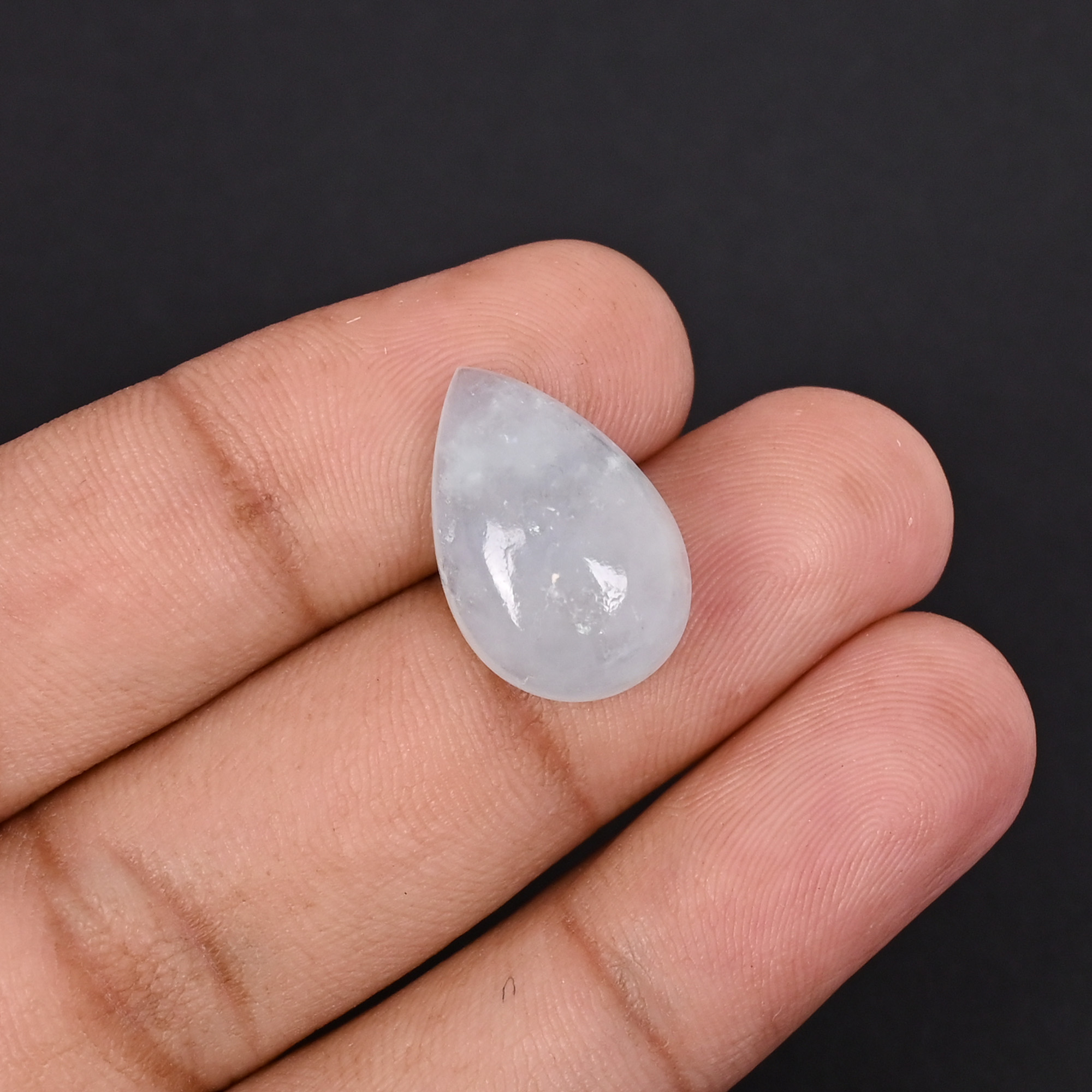 Natural Aquamarine 107 Carat 19x12mm Pear Cabochon Shape Loose Gemstone