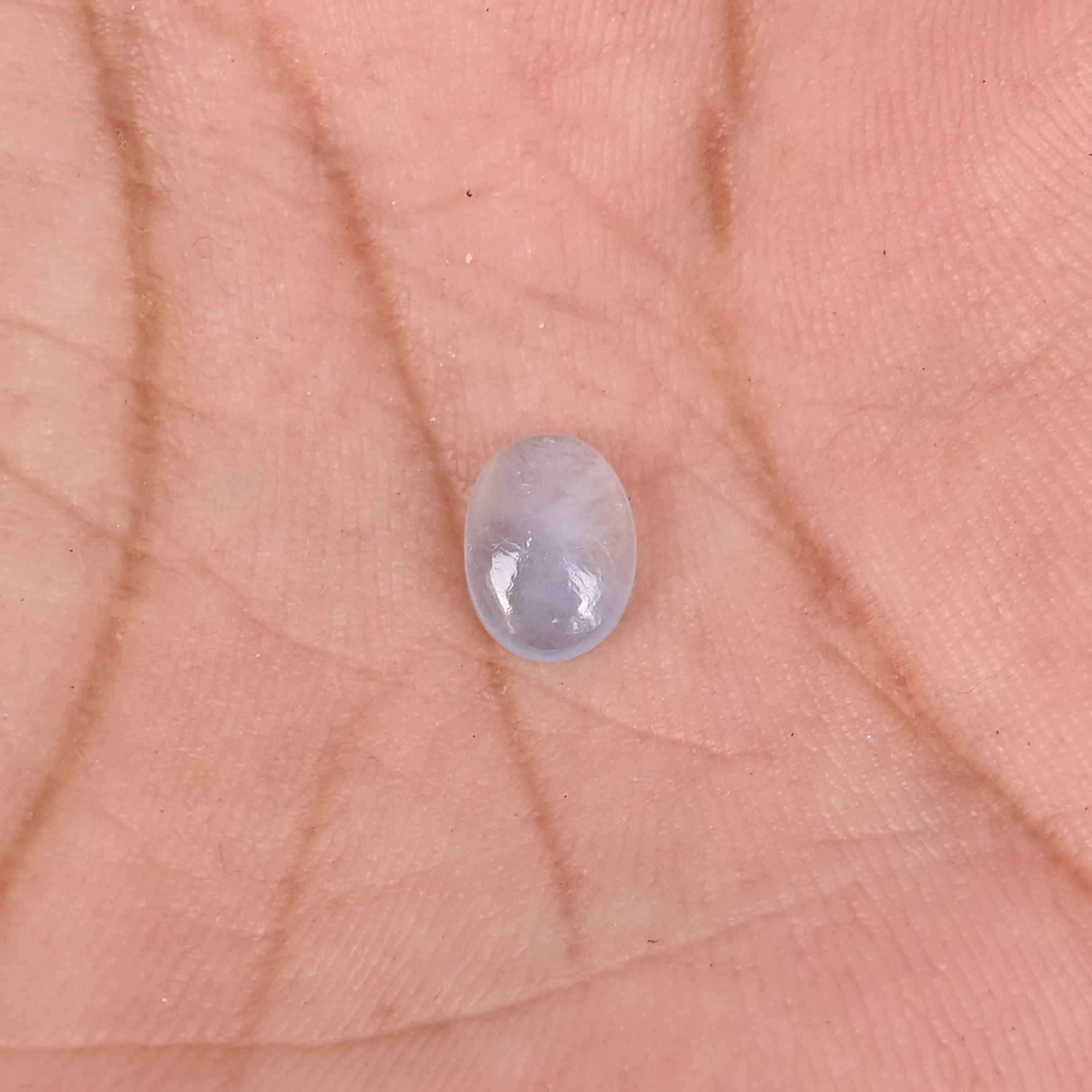 Natural Aquamarine 1 Carat 8x6mm Oval Cabochon Shape Loose Gemstone