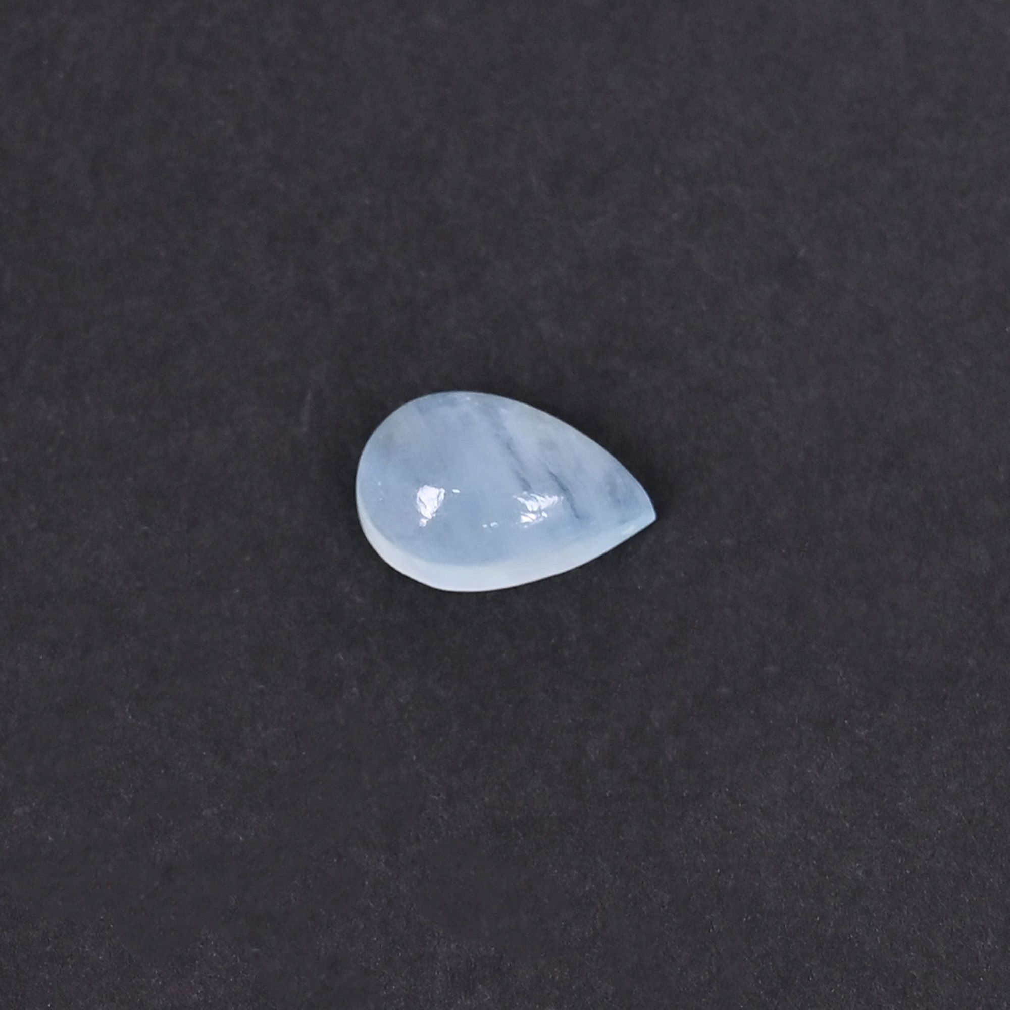 Natural Aquamarine 3 Carat 11x7mm Pear Cabochon  Shape Loose Gemstone