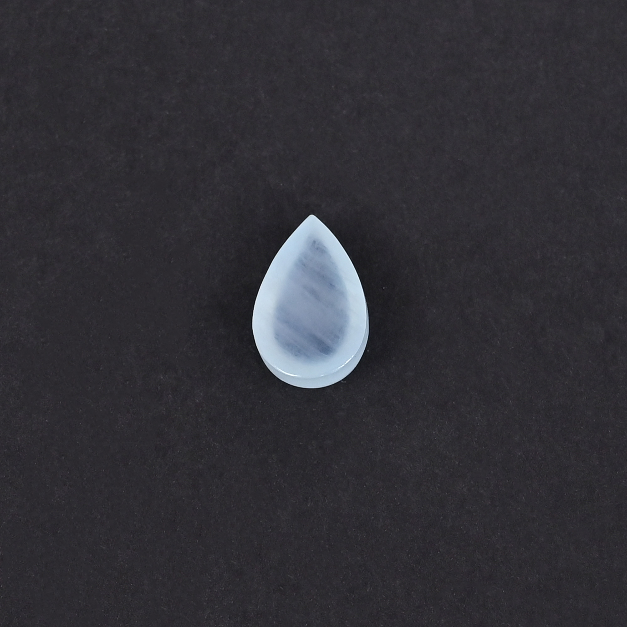Natural Aquamarine 3 Carat 11x7mm Pear Cabochon  Shape Loose Gemstone