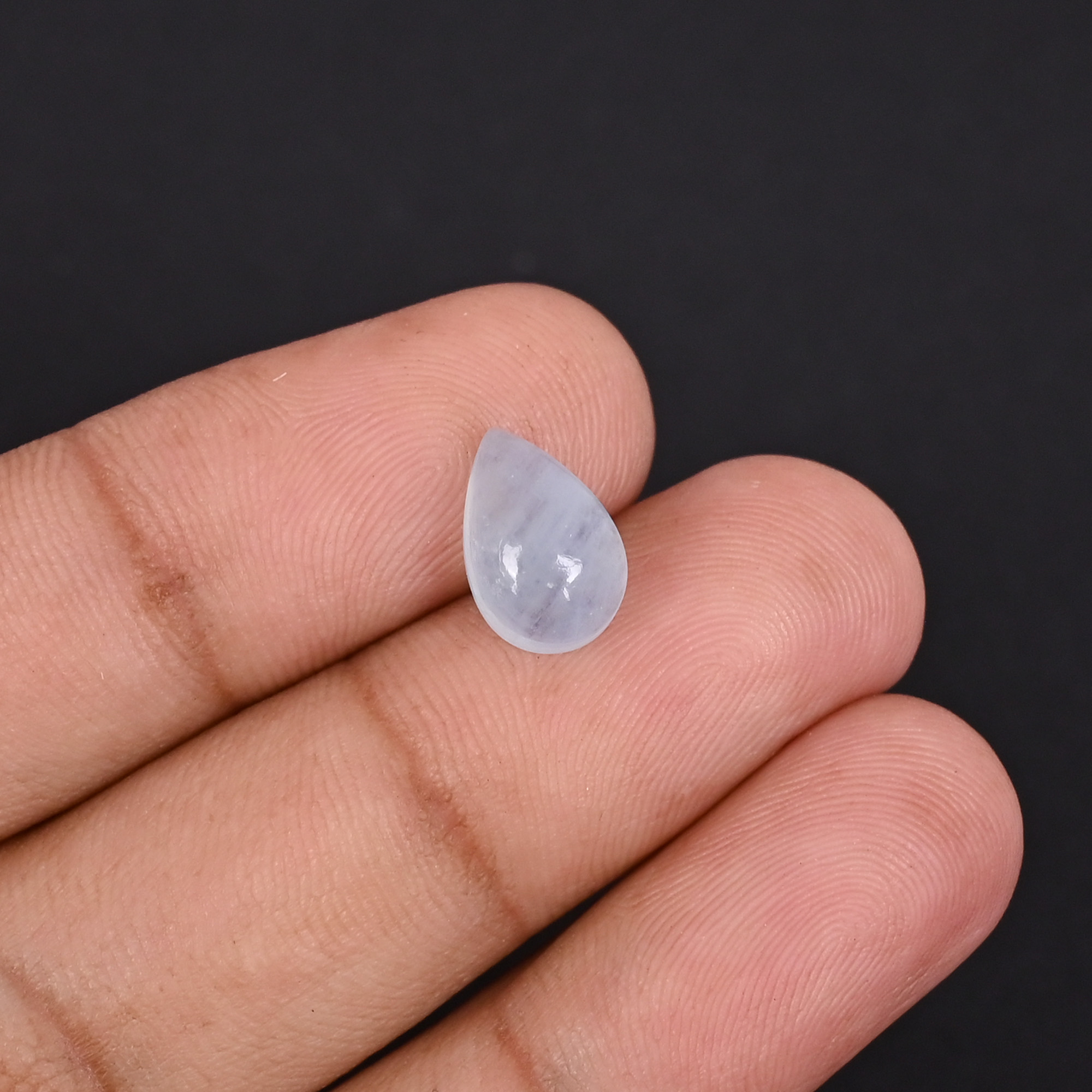Natural Aquamarine 3 Carat 11x7mm Pear Cabochon  Shape Loose Gemstone