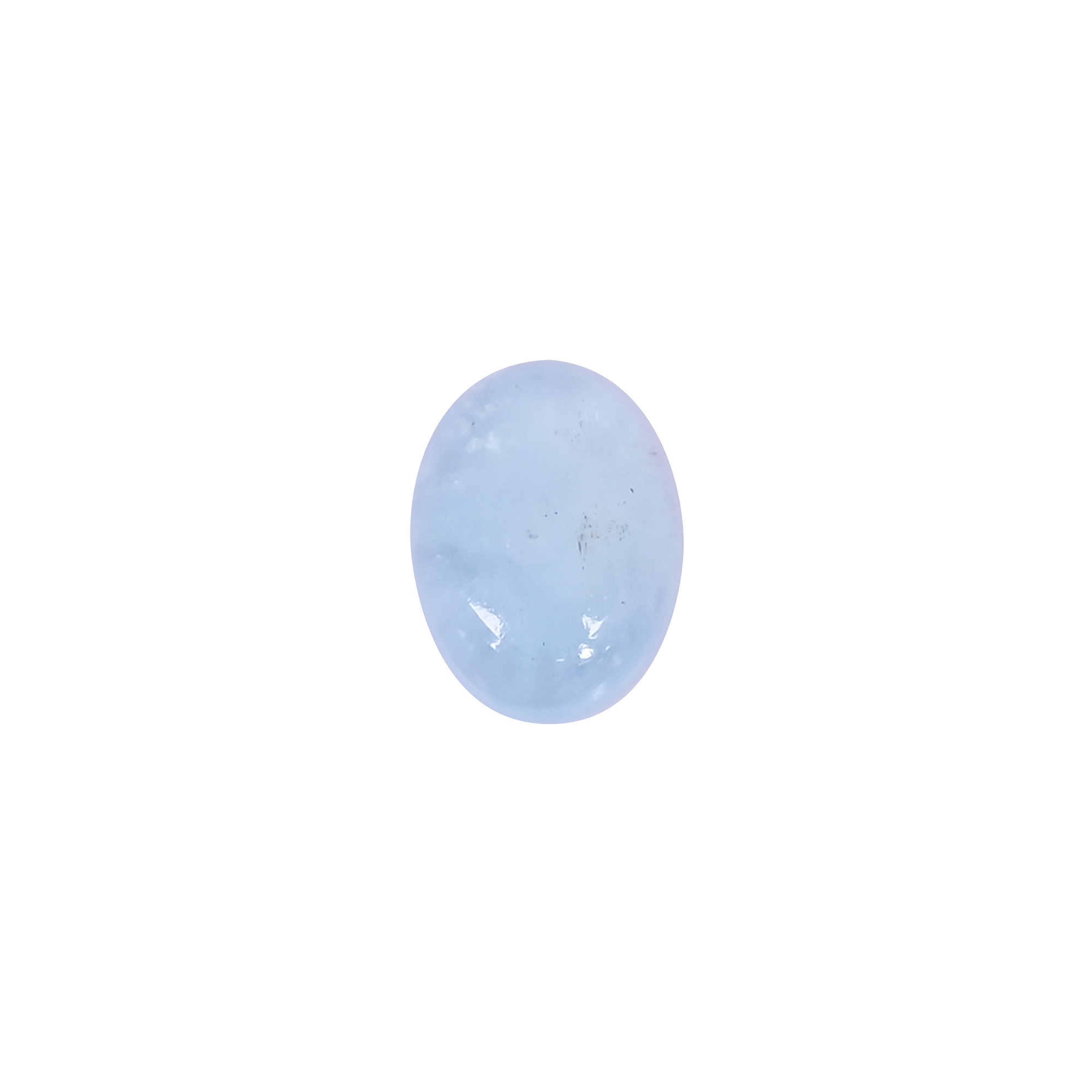 Natural Aquamarine 31 Carat 12x9mm Oval Cabochon Shape Loose Gemstone