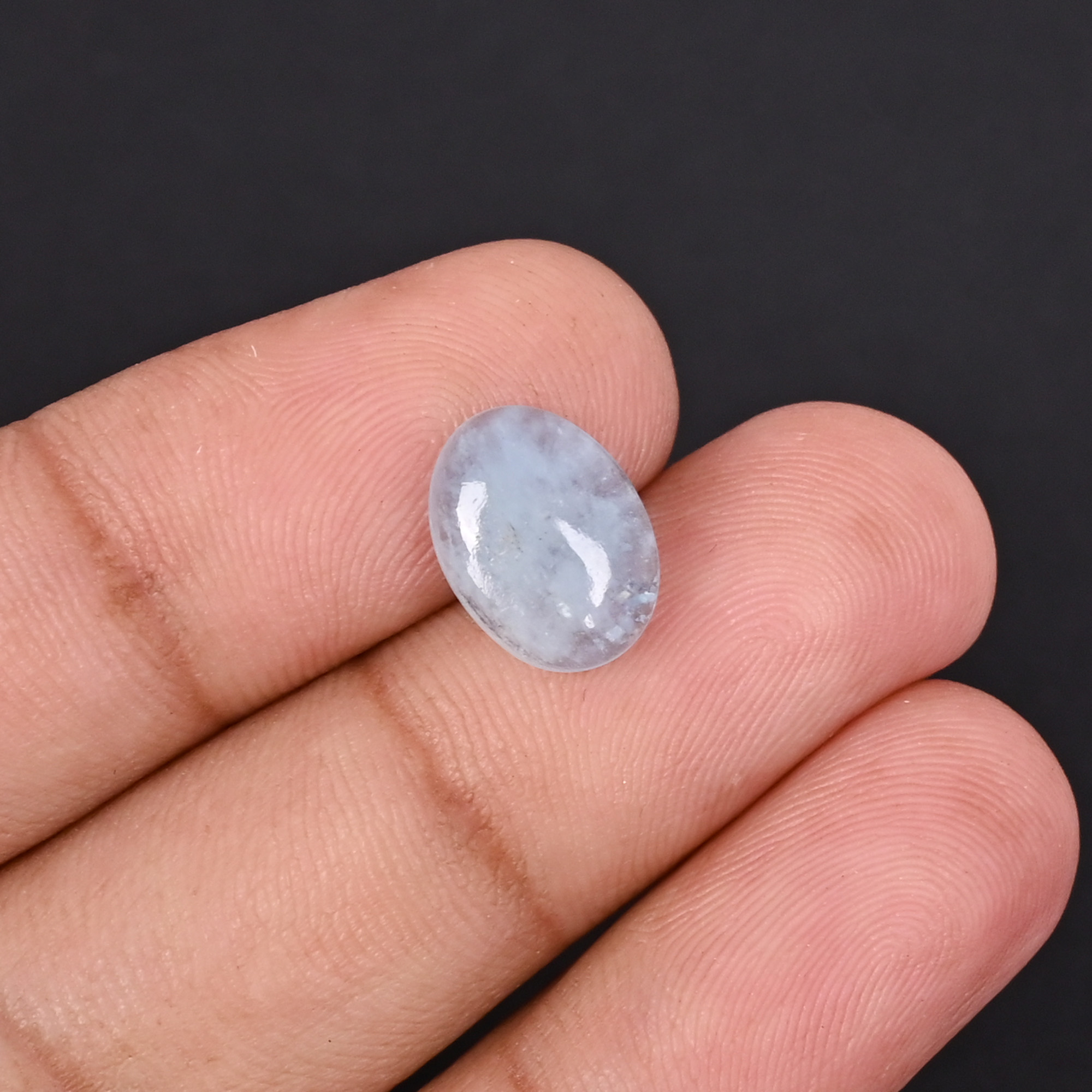 Natural Aquamarine 31 Carat 12x9mm Oval Cabochon Shape Loose Gemstone