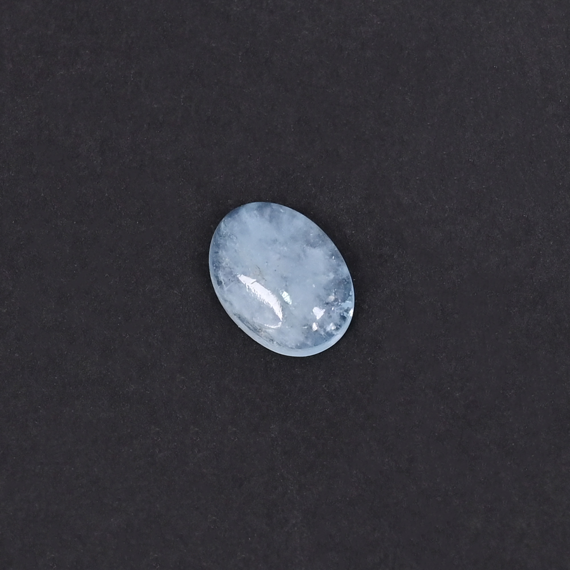 Natural Aquamarine 31 Carat 12x9mm Oval Cabochon Shape Loose Gemstone