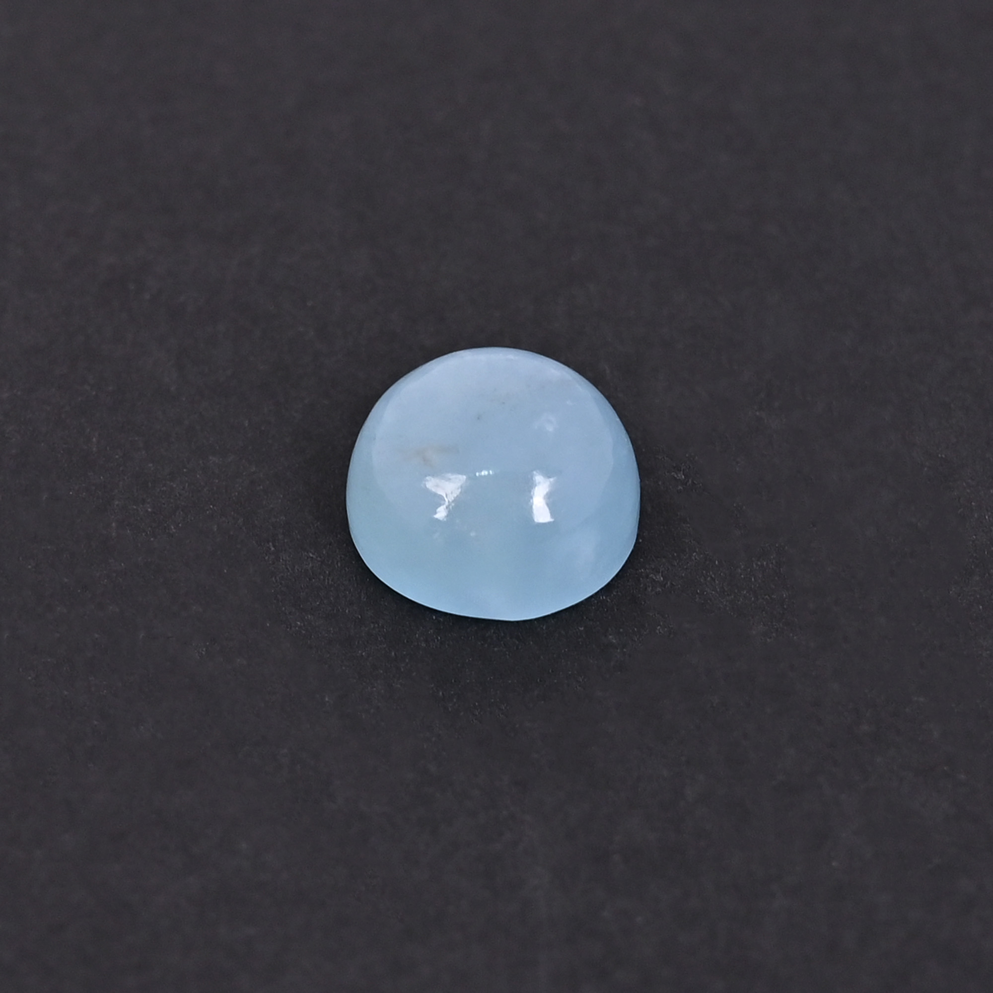 Natural Aquamarine 63 Carat 11mm Round Cabochon Shape Loose Gemstone