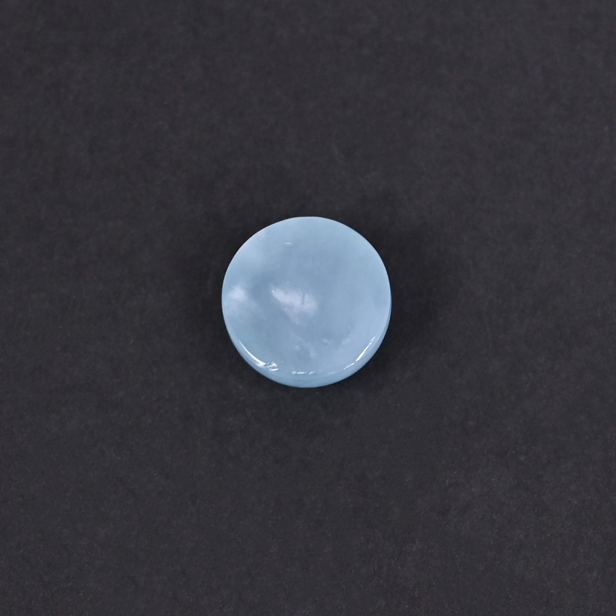 Natural Aquamarine 63 Carat 11mm Round Cabochon Shape Loose Gemstone