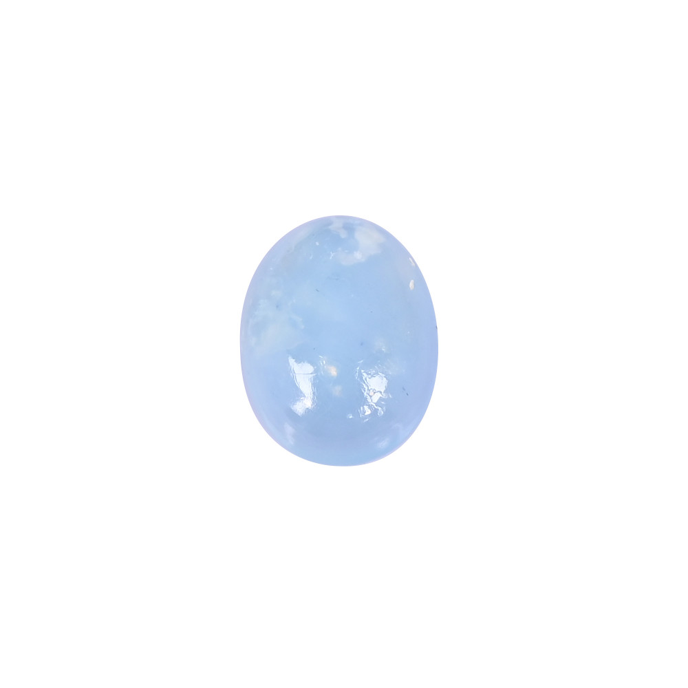 Image of Natural Aquamarine 11.9 Carat 17x14mm Oval Cabochon Shape Loose Gemstone