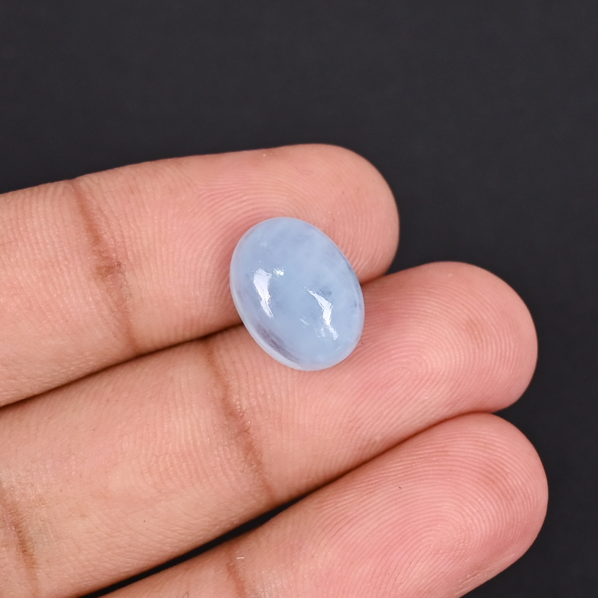 Natural Aquamarine 62 Carat 13x10mm Oval Cabochon Shape Loose Gemstone