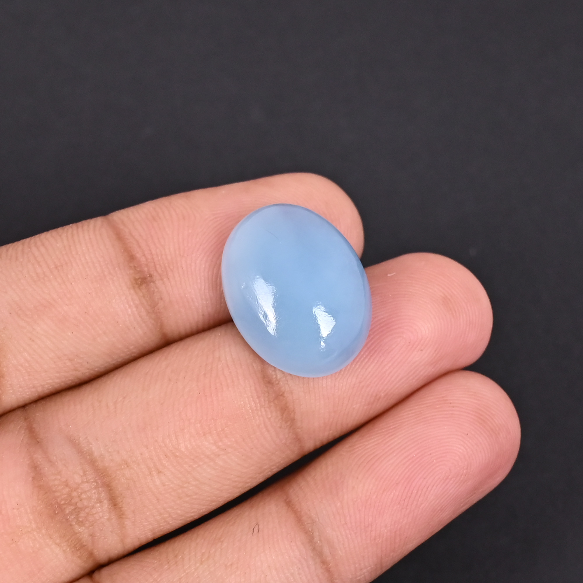 Natural Aquamarine 15  Carat 19x15mm Oval Shape Loose Gemstone
