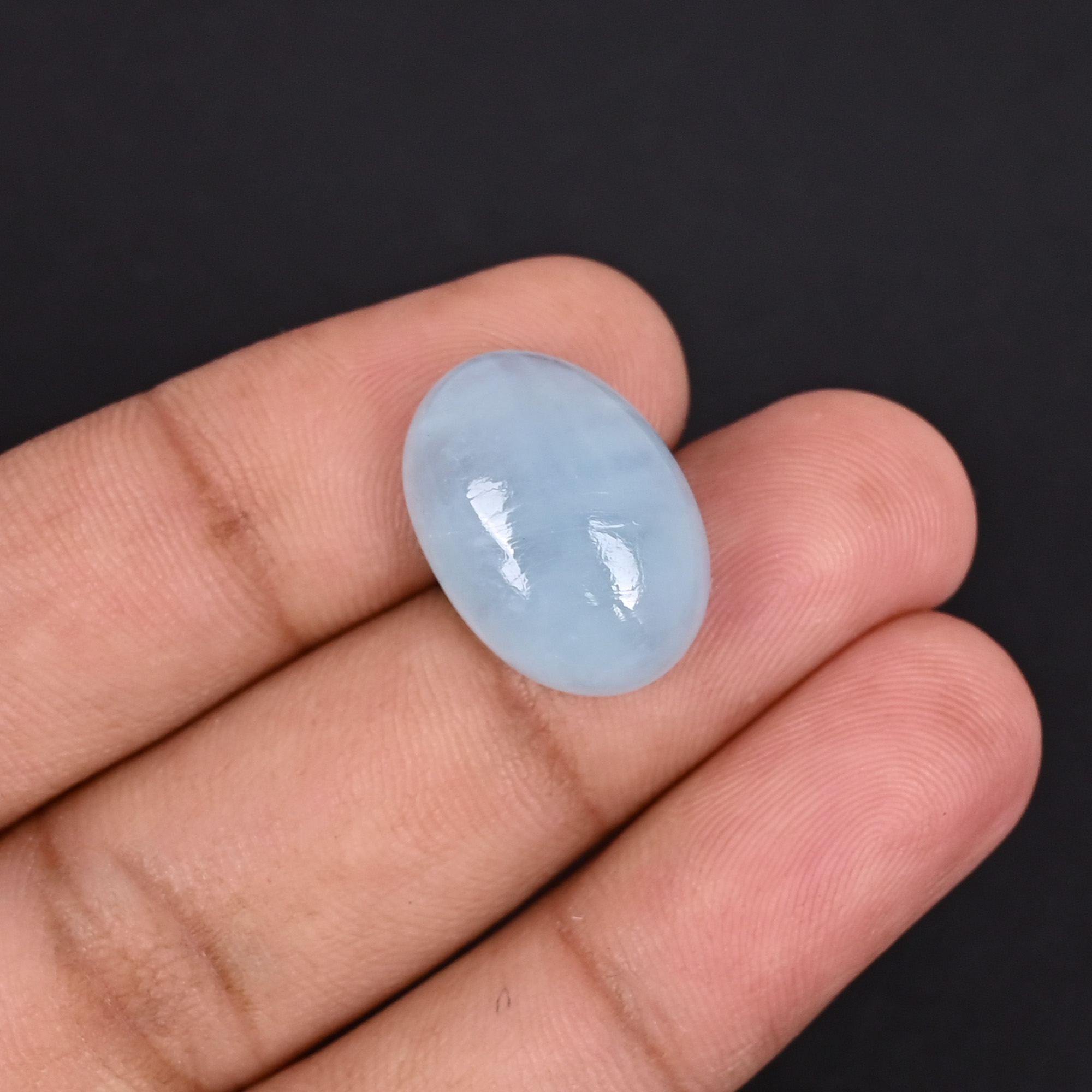 Natural Aquamarine 155 Carat 19x13mm Oval Cabochon Shape Loose Gemstone