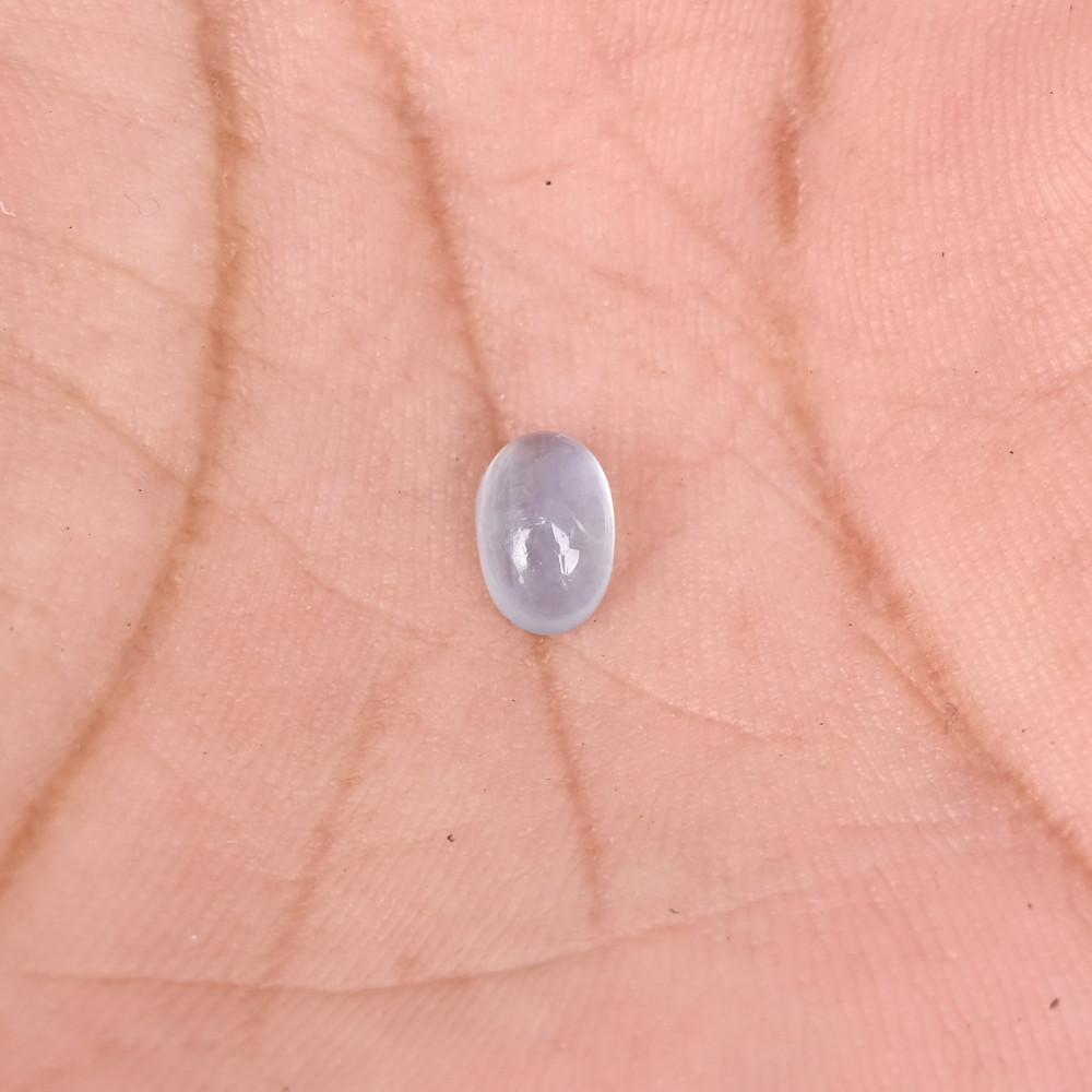 Image of Natural Aquamarine 1 Carat 7x5mm Oval Cabochon Shape Loose Gemstone