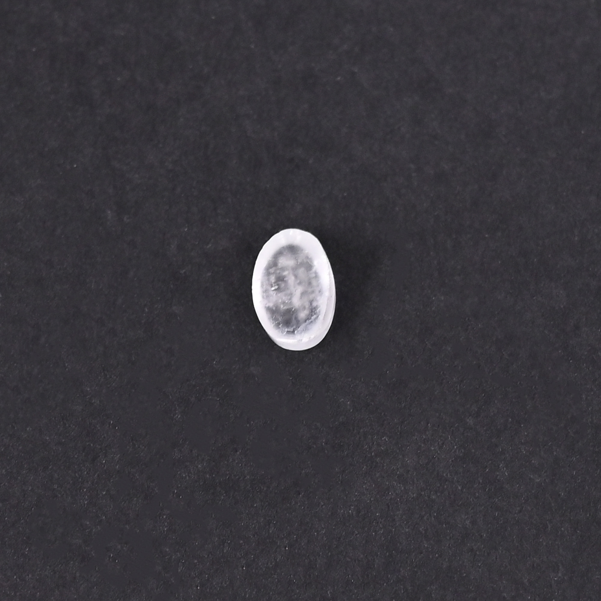 Natural Ice Quartz 07  Carat 6x4mm Oval Cabochon Shape Loose Gemstone