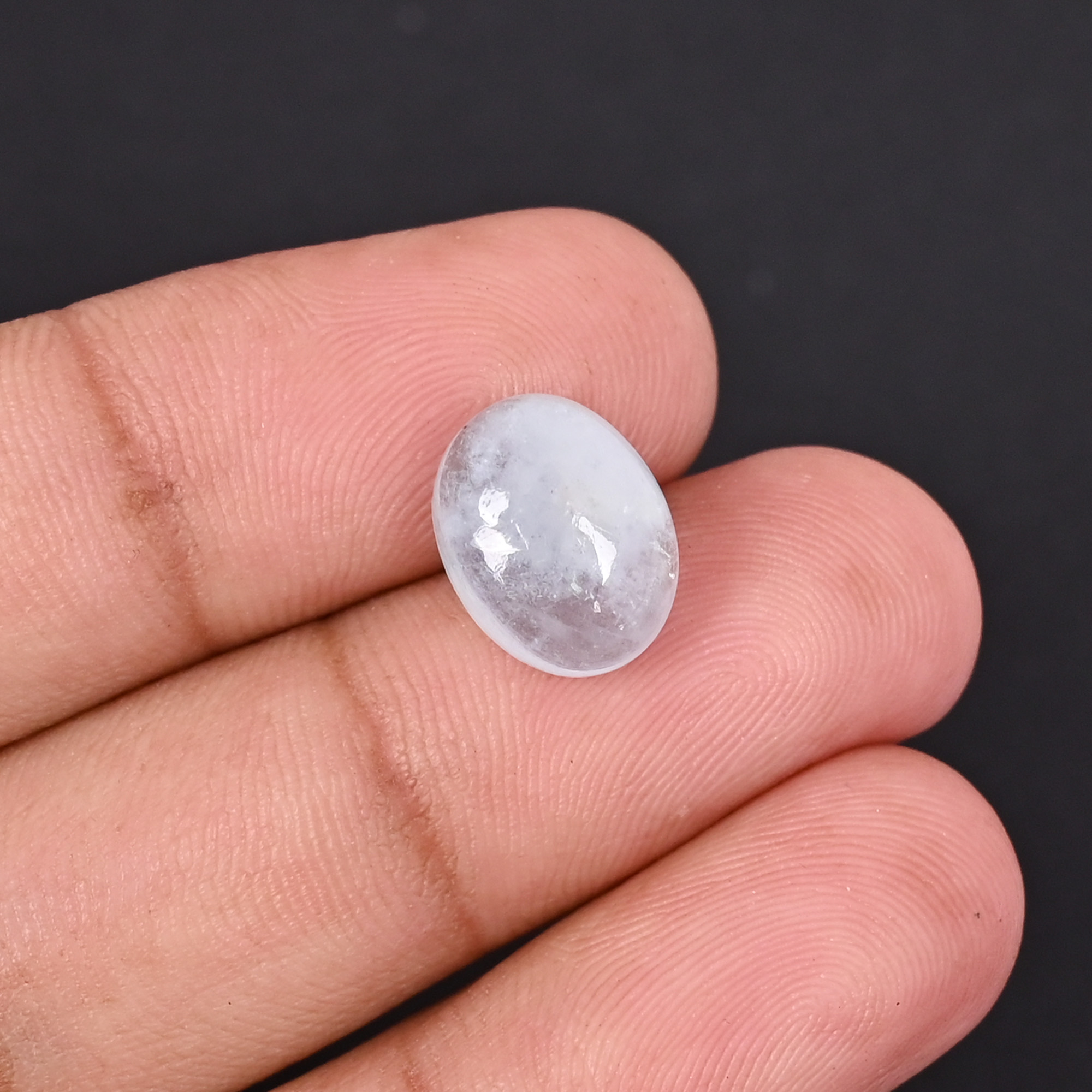 Natural Aquamarine 52 Carat 12x9mm Oval Cabochon Shape Loose Gemstone